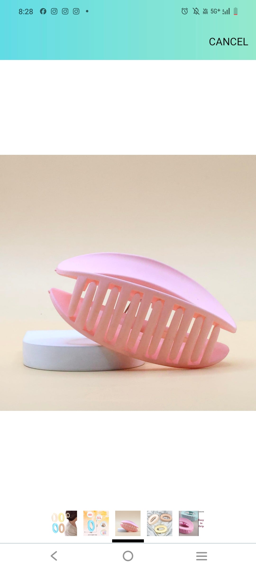 oval hair claws