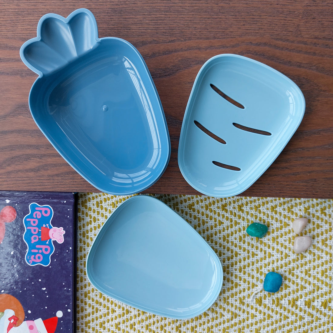 Radish Soap Box Bathroom Soap Holder Soap Dishes for Soap|Portable Soap soap Holder Travel Soap Draining Soap Container Pp Radish Household