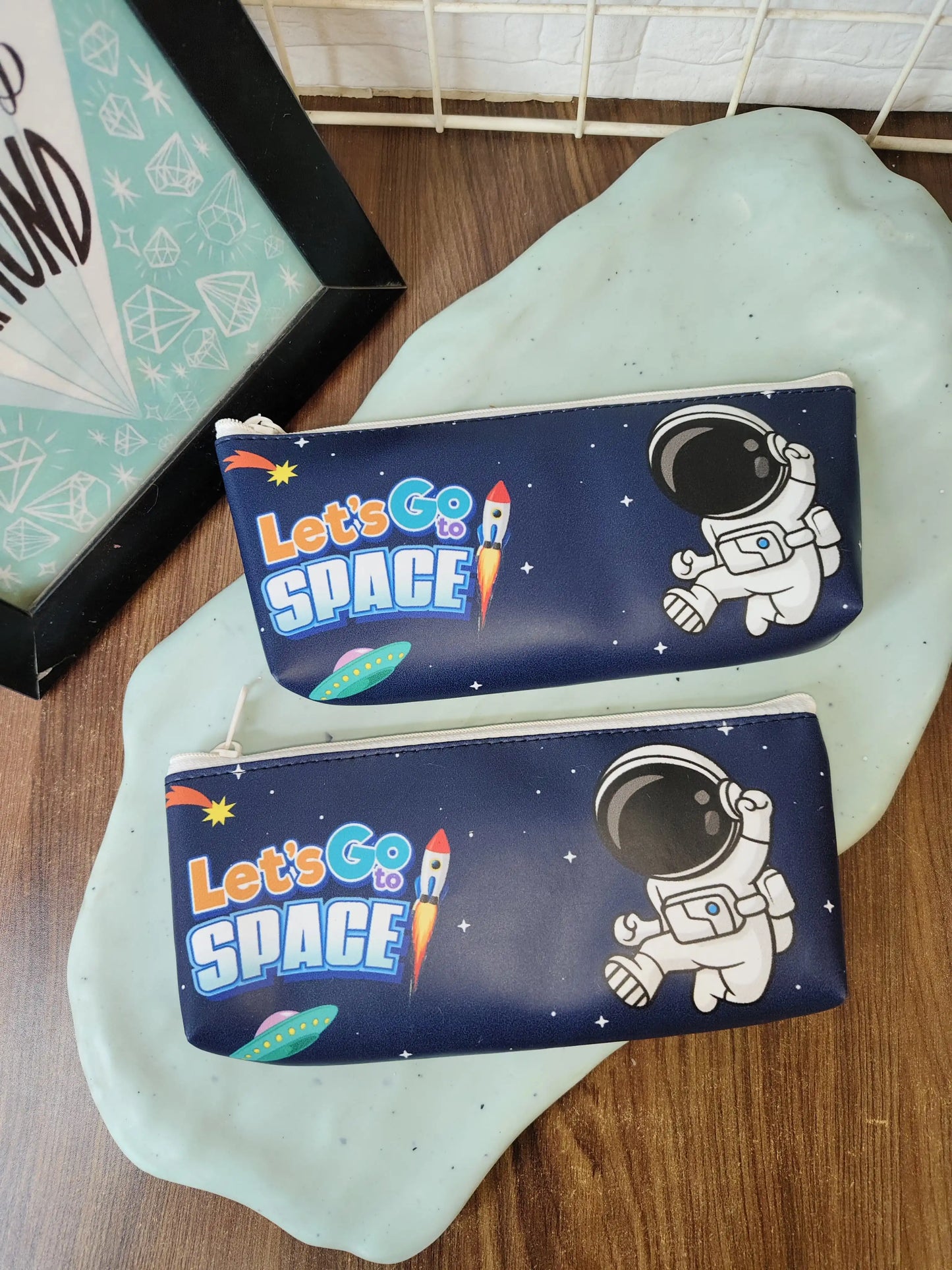 Space theme pencil pouch