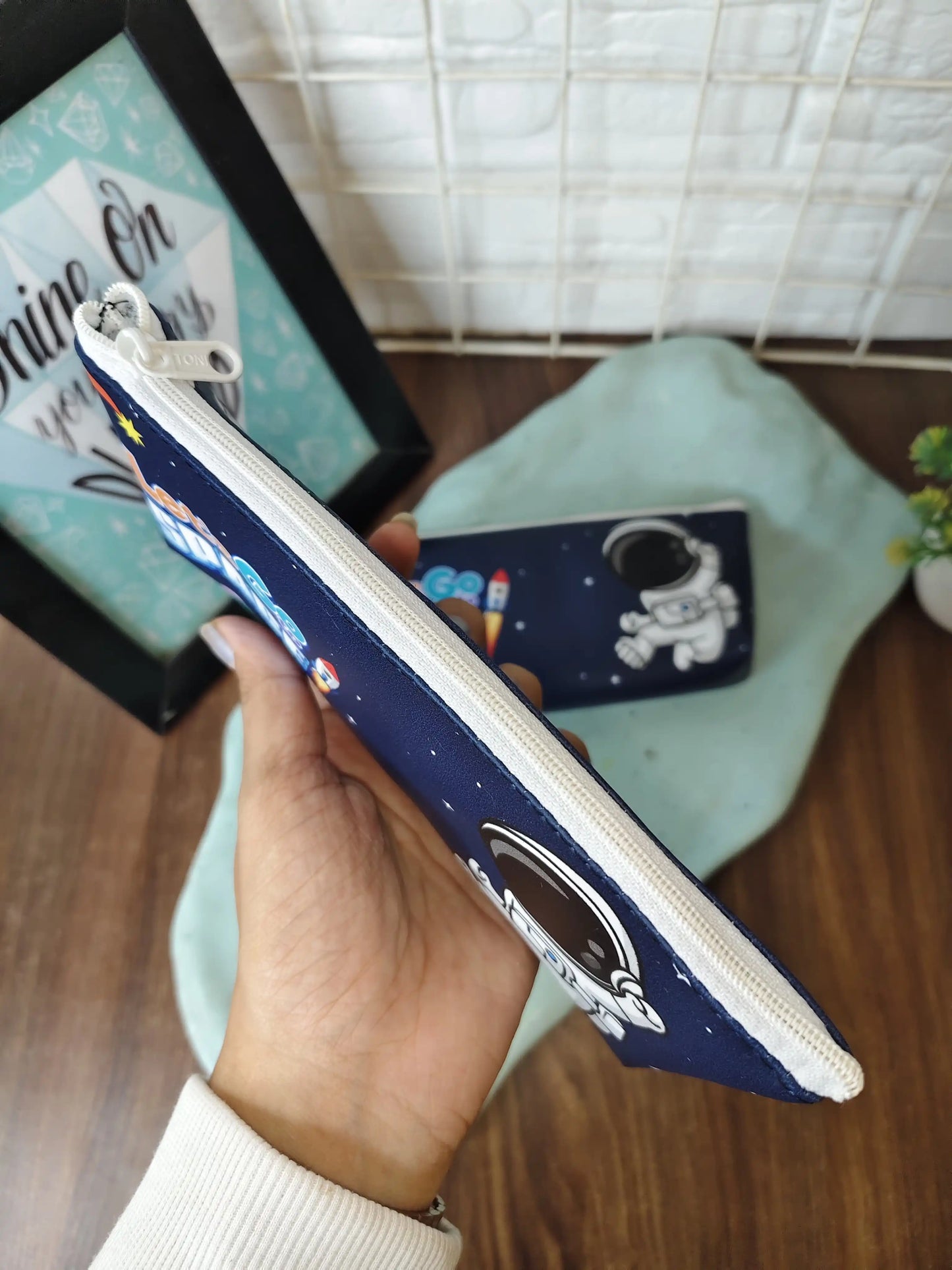 Space theme pencil pouch