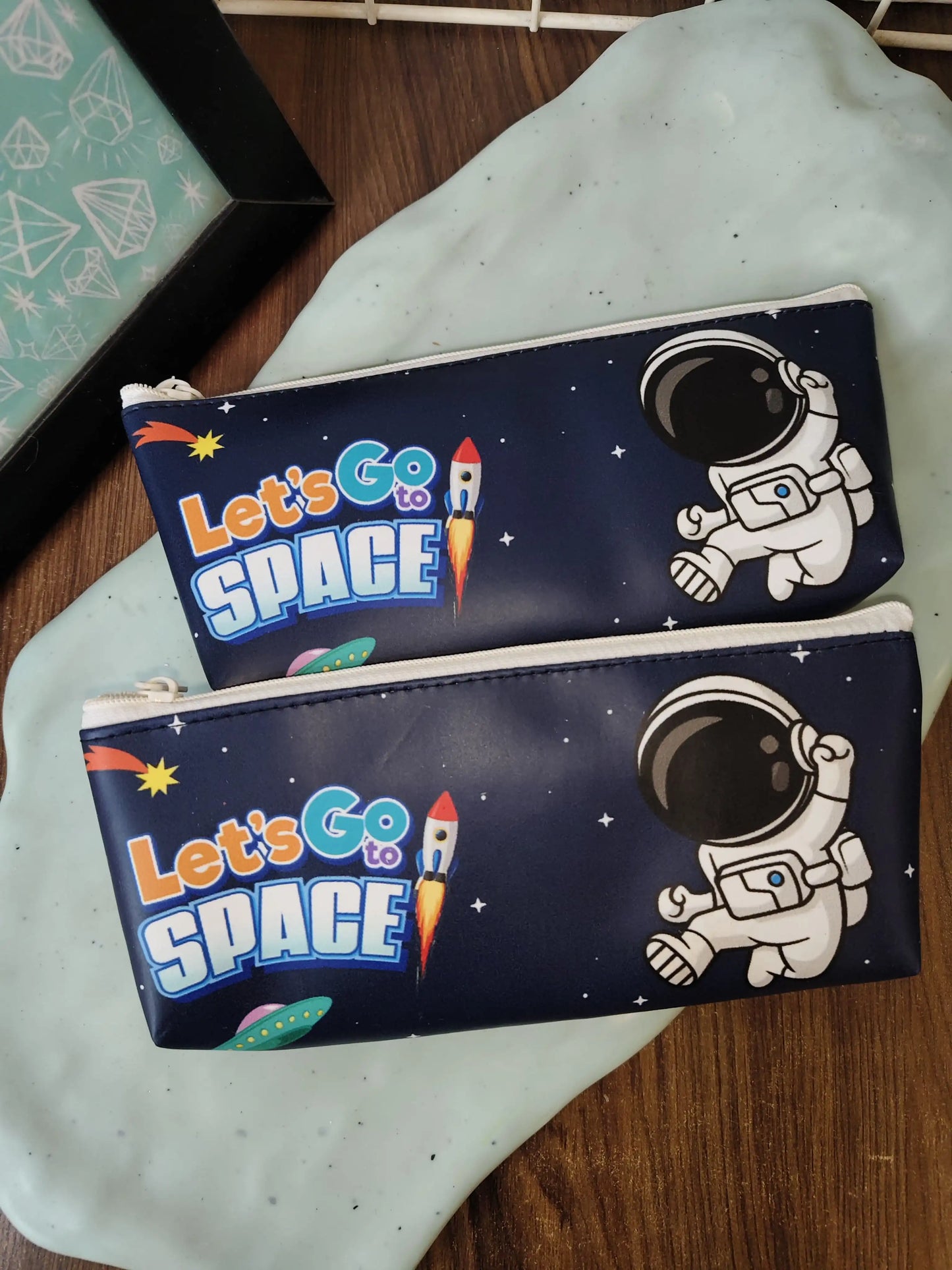 Space theme pencil pouch