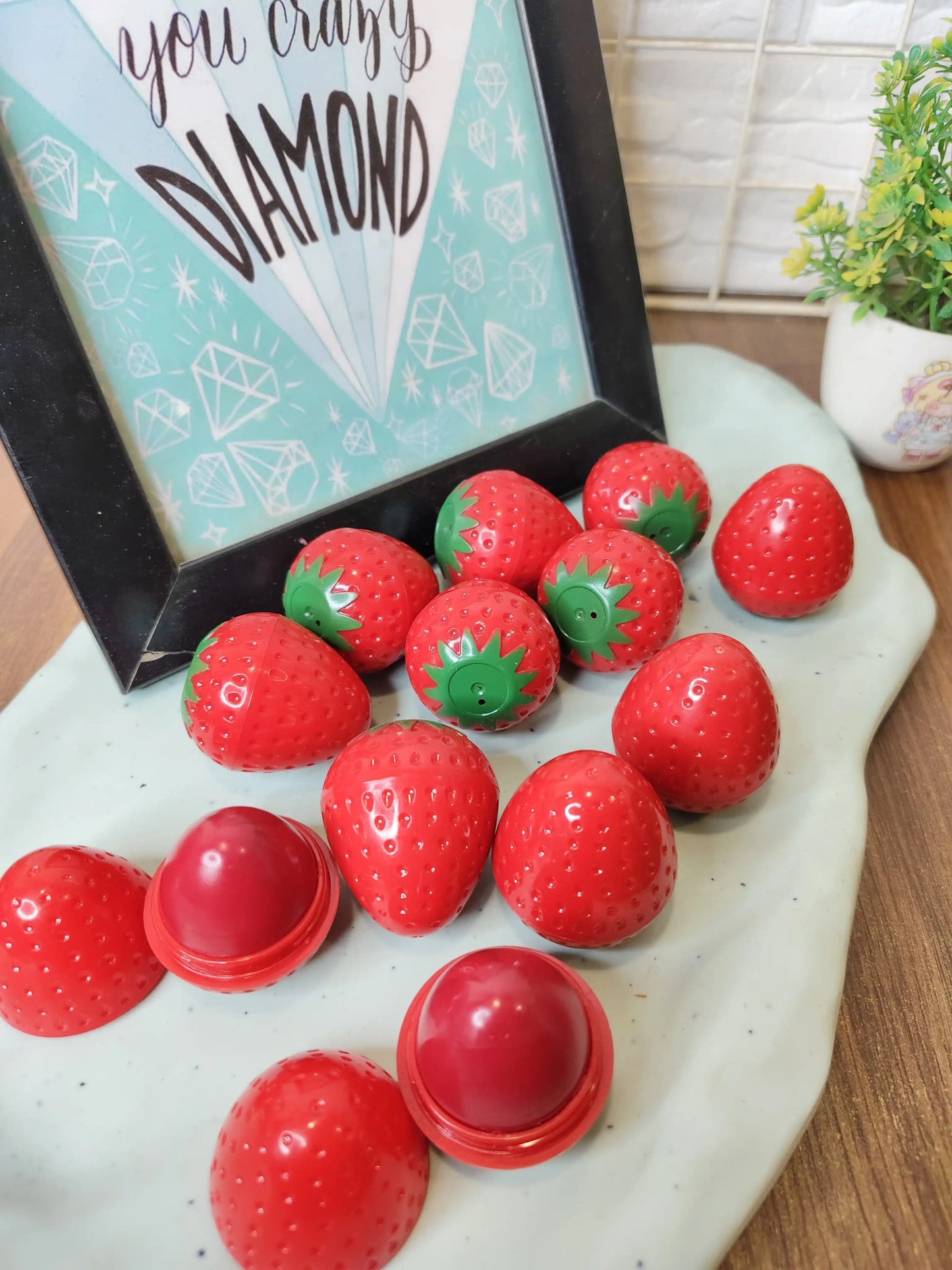 Strawberry lip balm