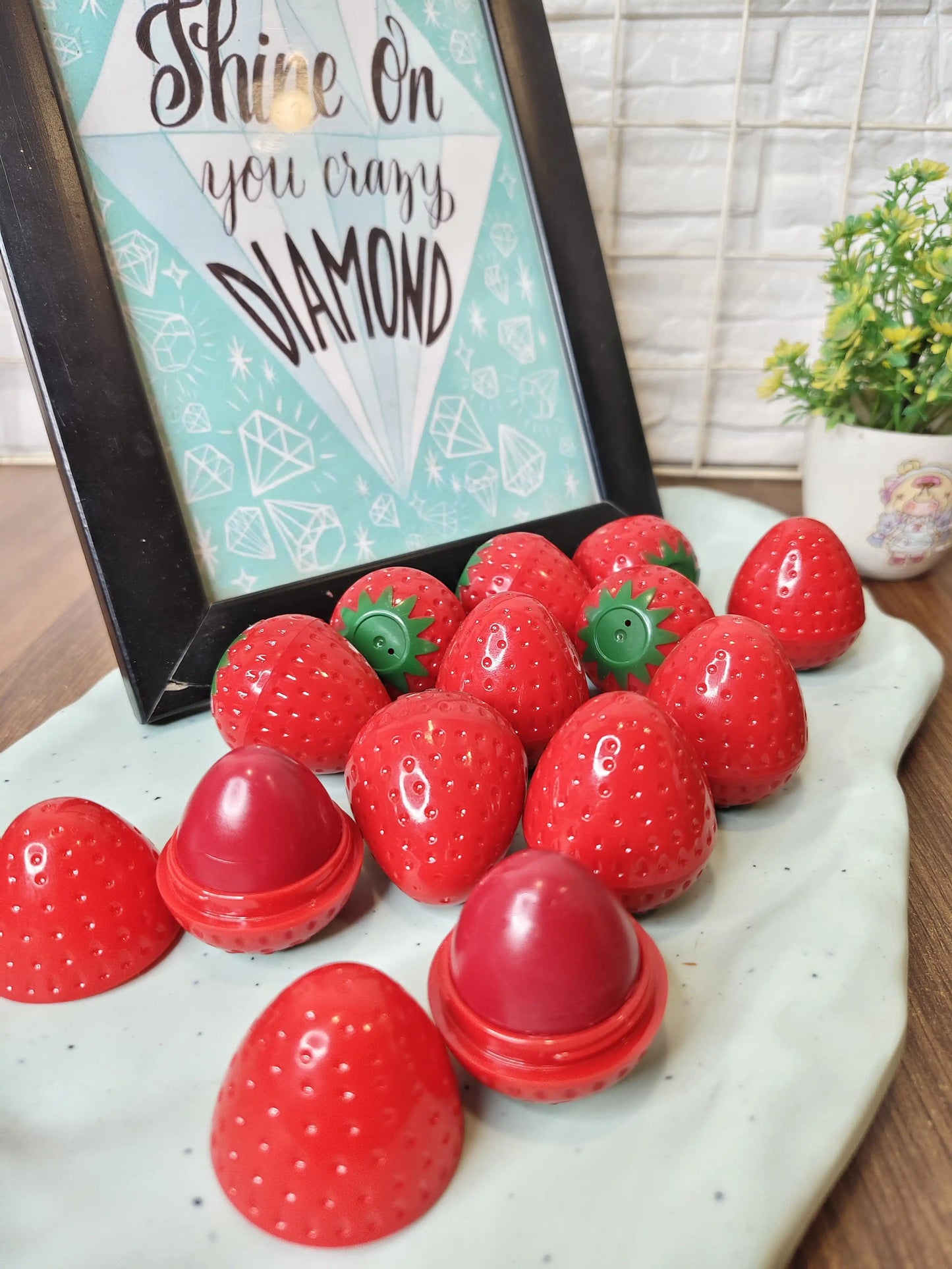 Strawberry lip balm