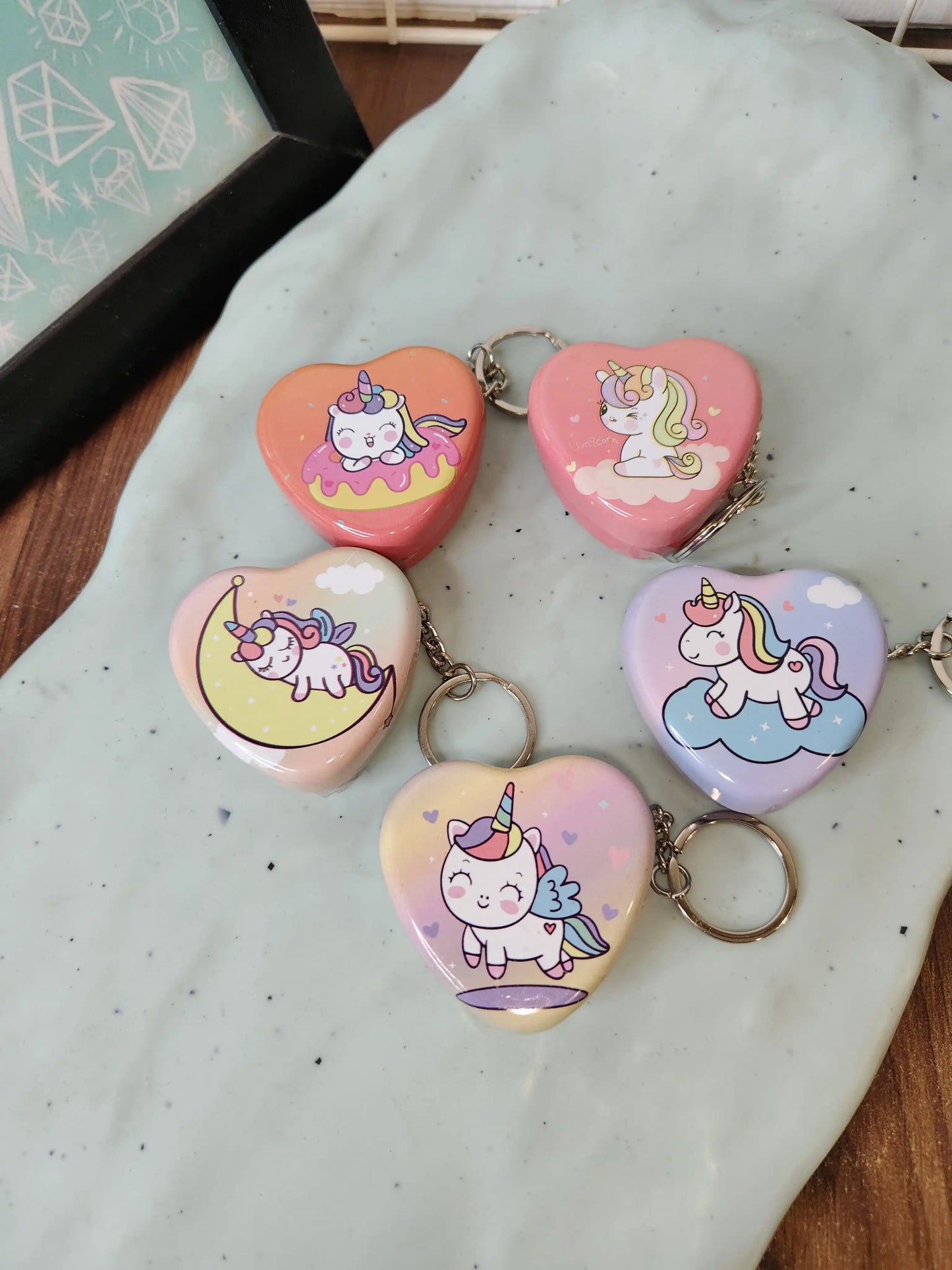 Tin keychain