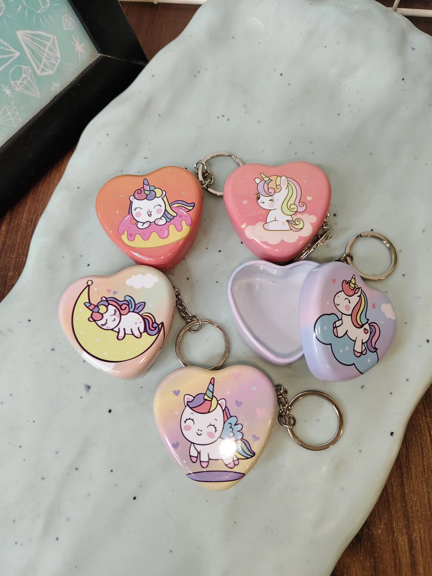 Tin keychain