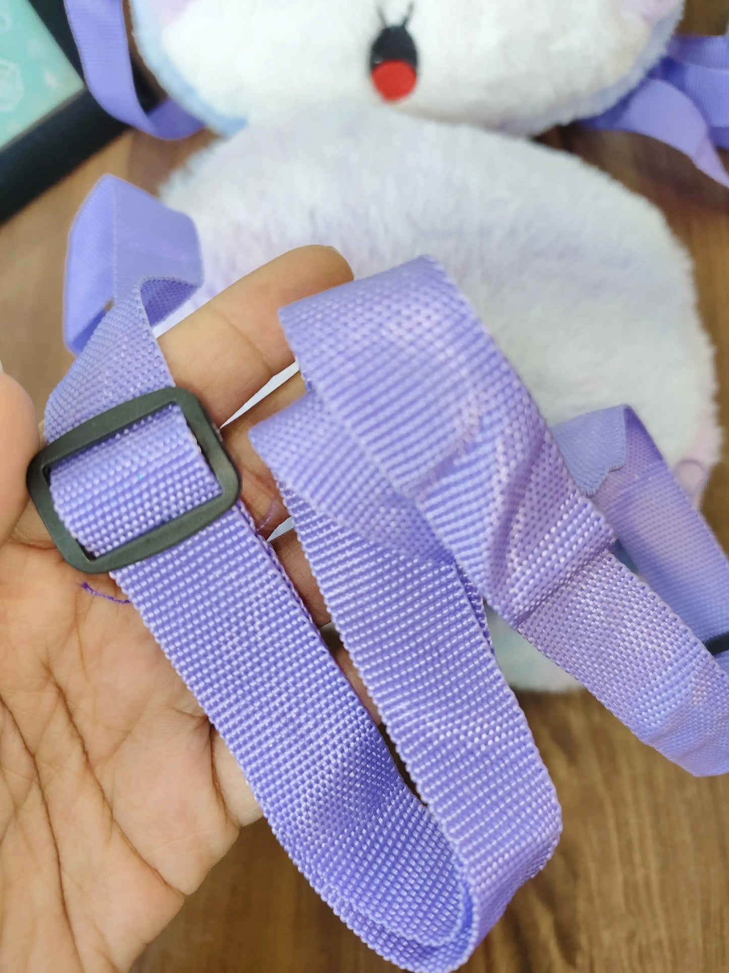 Unicorn fur sling bag