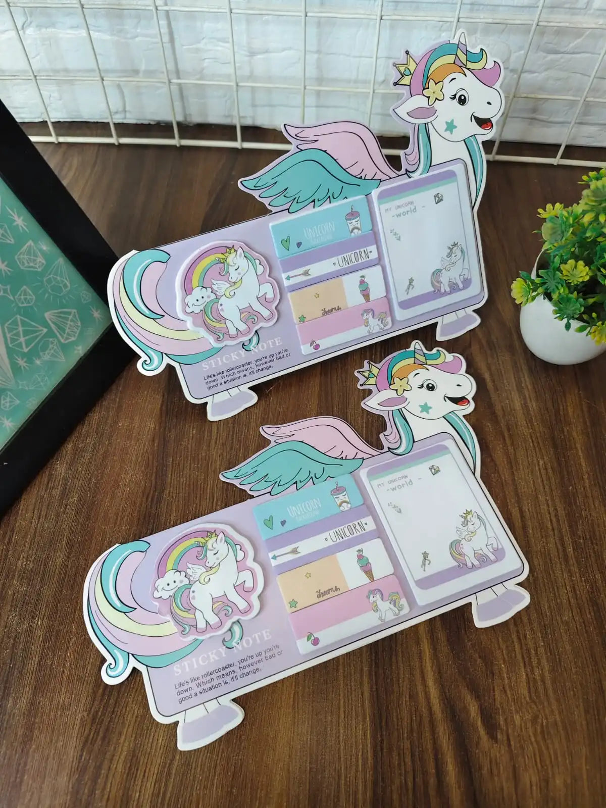 Unicorn stickerynotes set