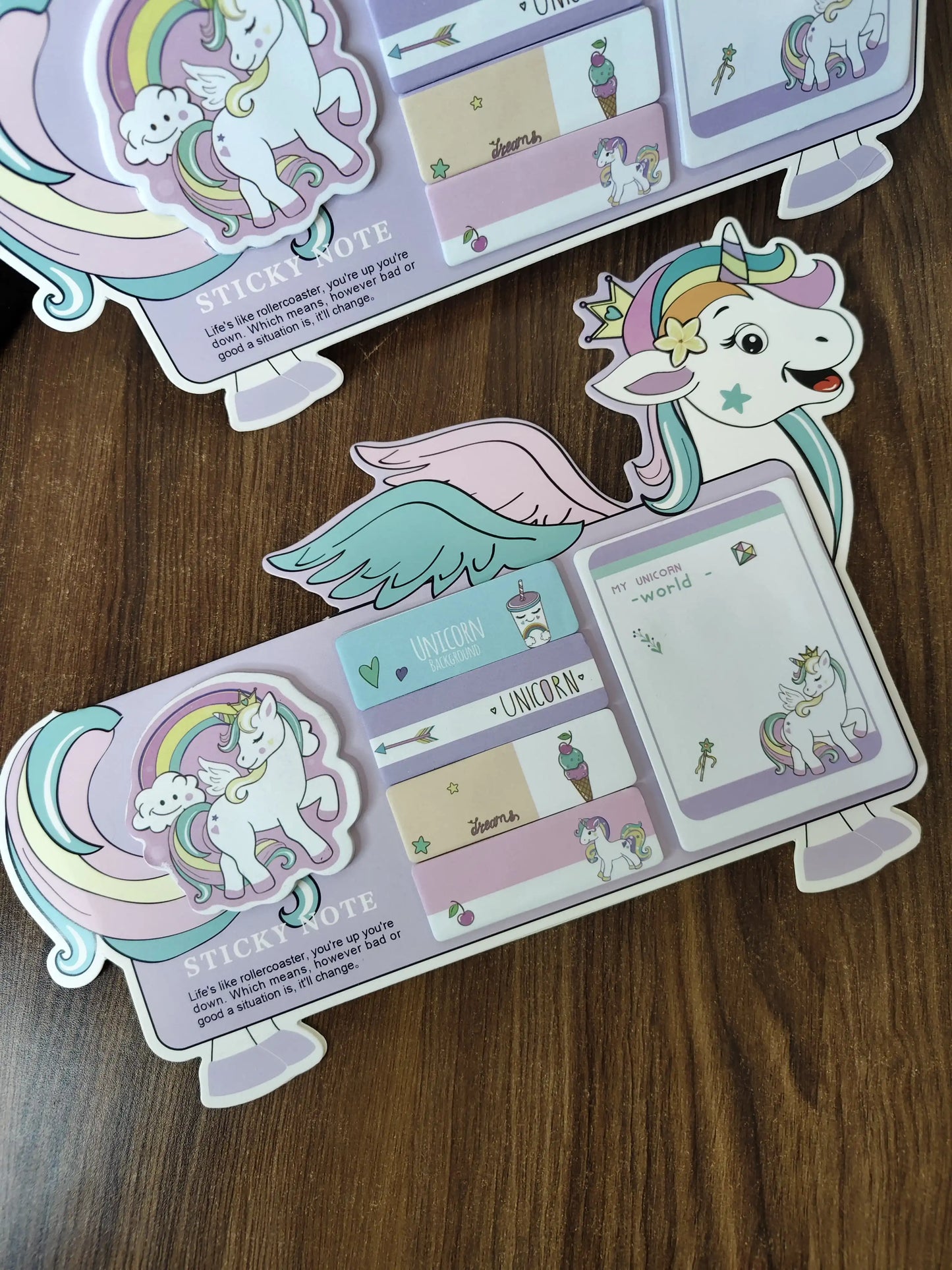 Unicorn stickerynotes set
