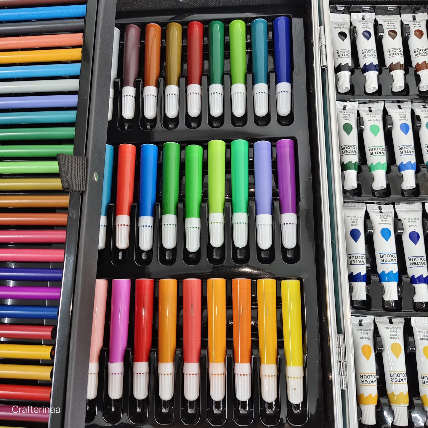 Unicorn and space Design- 145-Piece Art Supplies Set for Kids | Deluxe Studio Drawing and Painting Kit