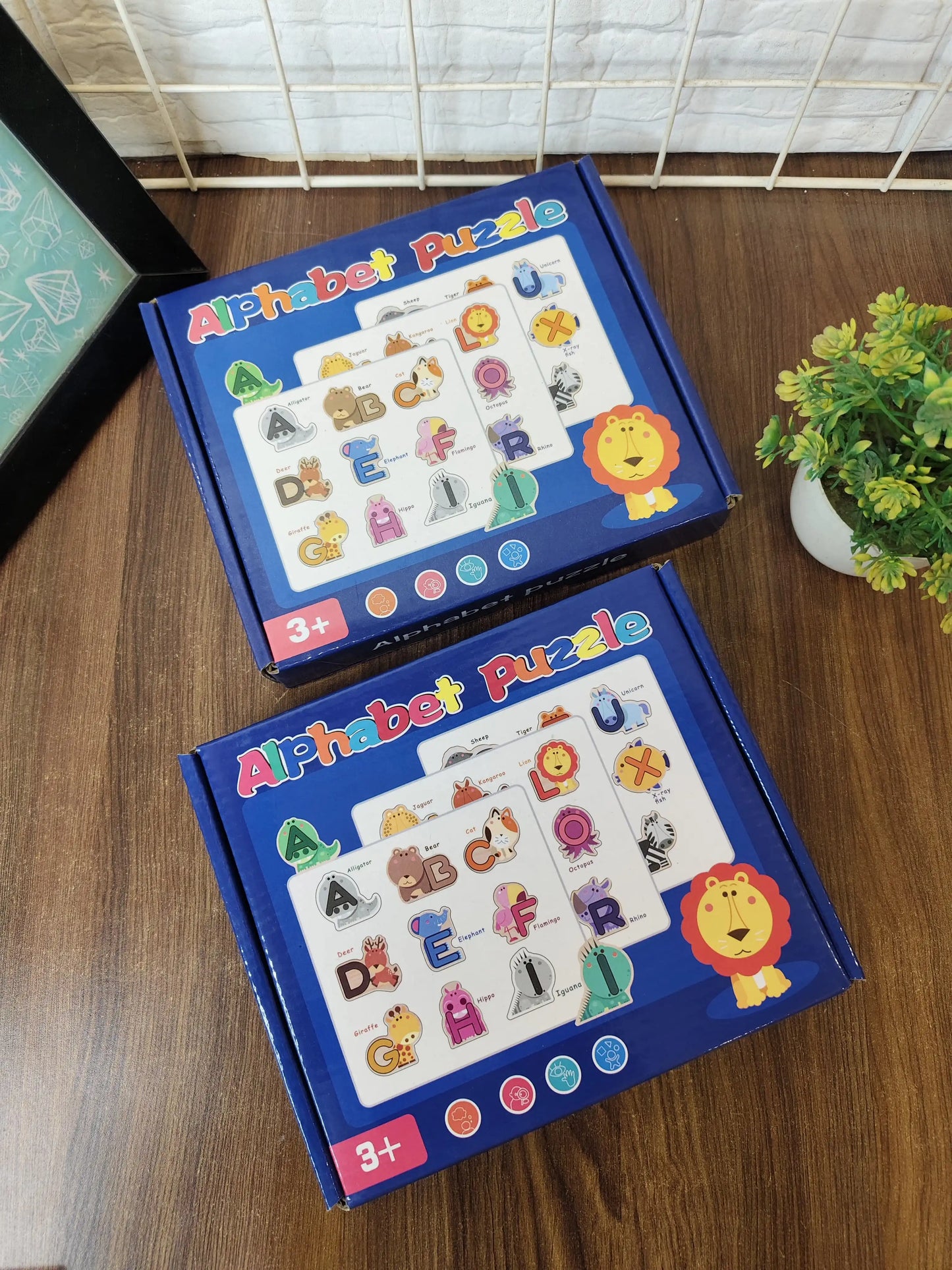 Wooden alphabet puzzle