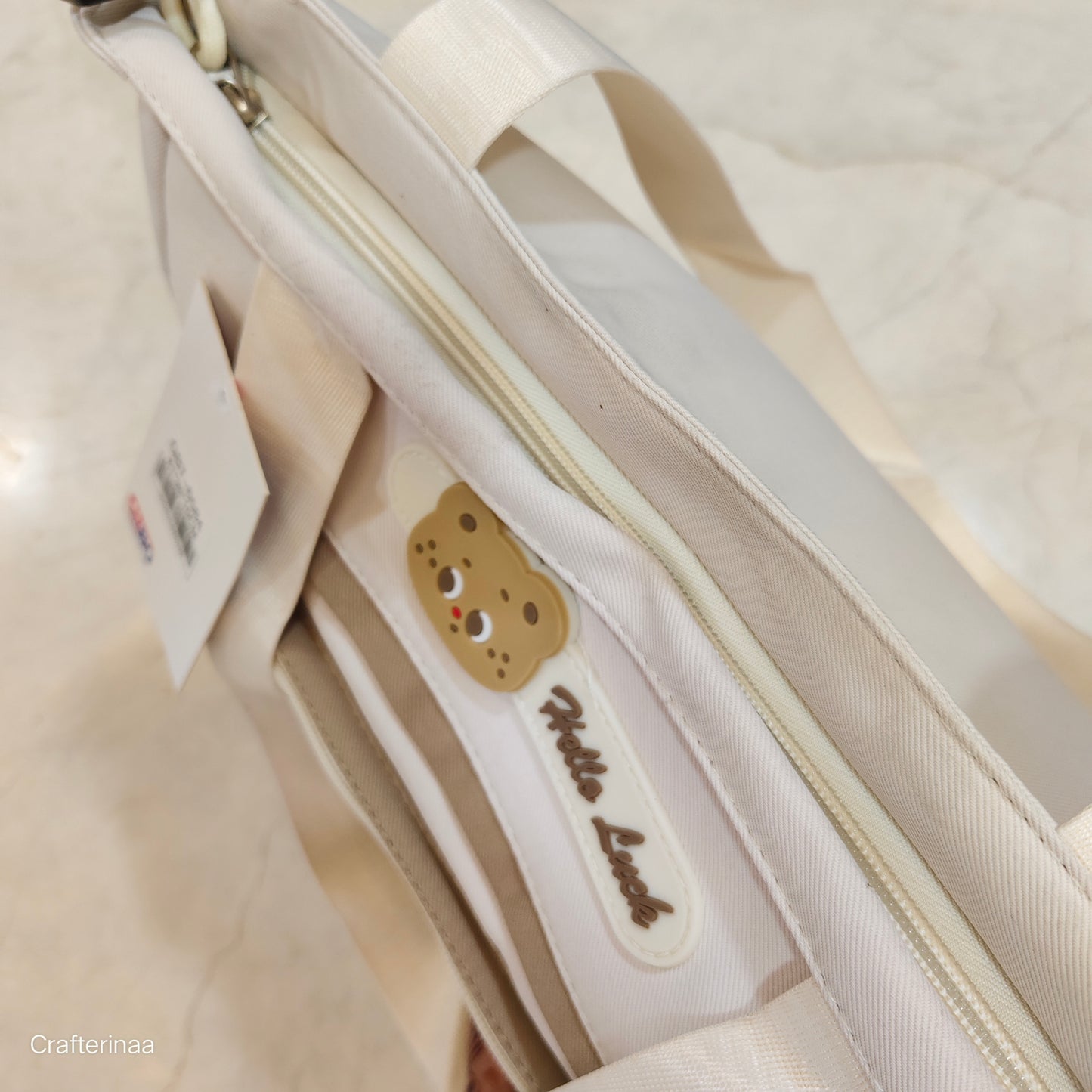 Cute Cartoon Bear Tote Backpack β Multi-Pocket college/School & Travel Bag