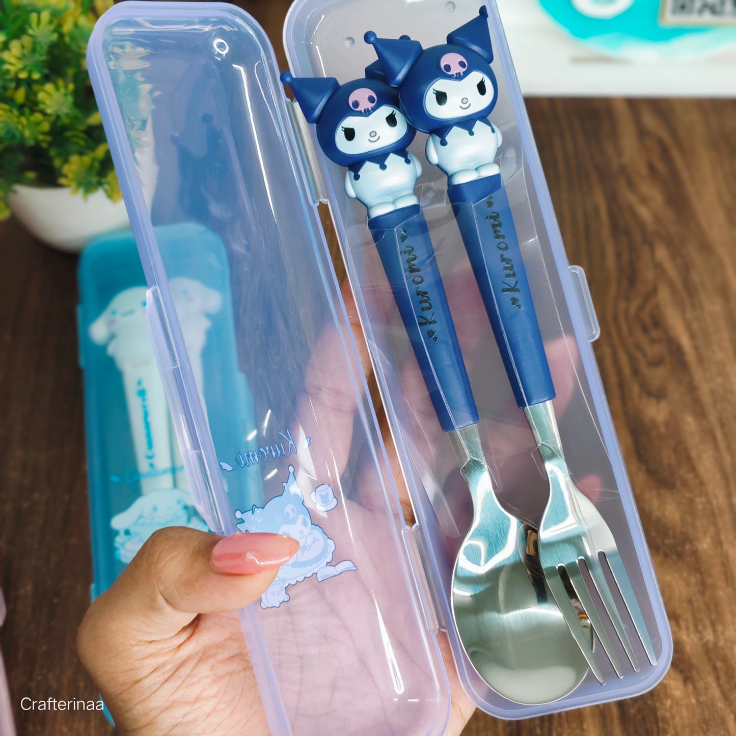 Kawaii Travel spoon Set – Portable Spoon & Fork Box