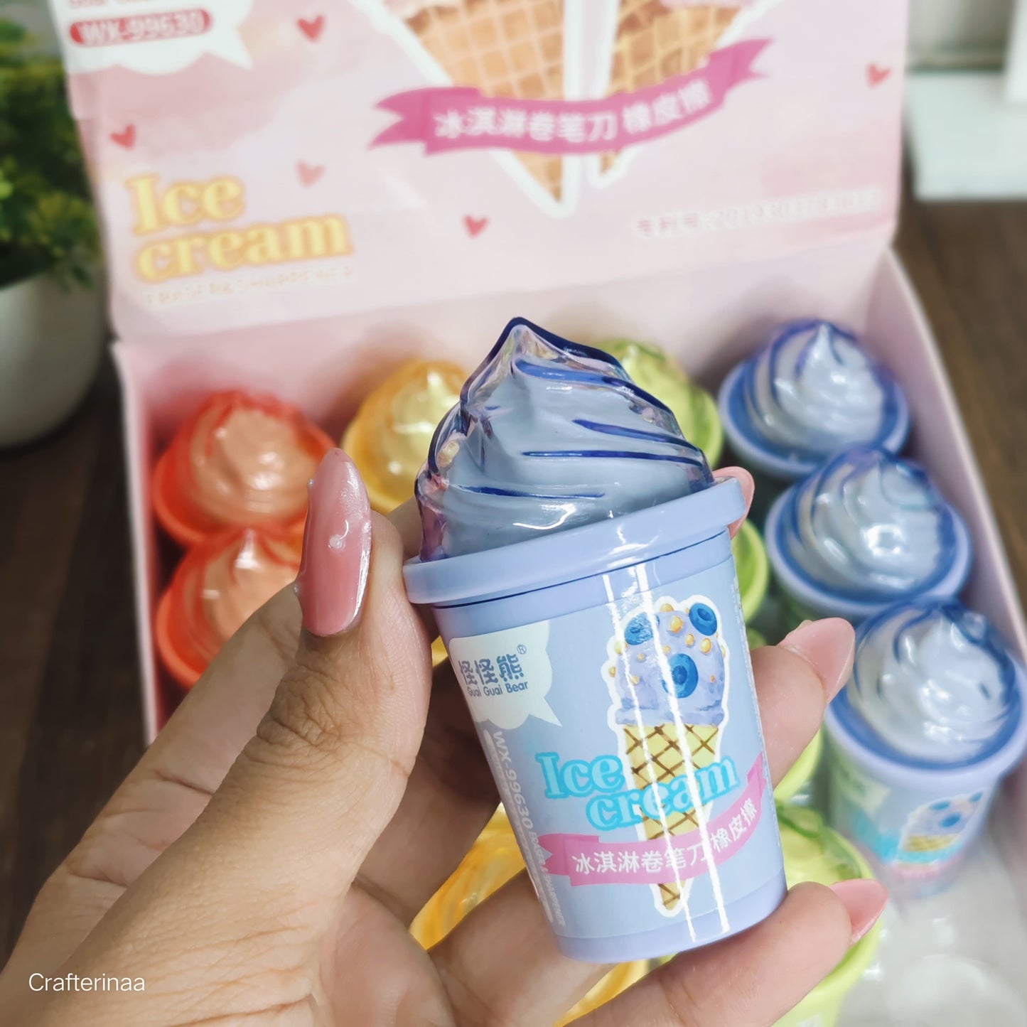 Ice Cream Eraser and Sharpener Combo – Cute Stationery