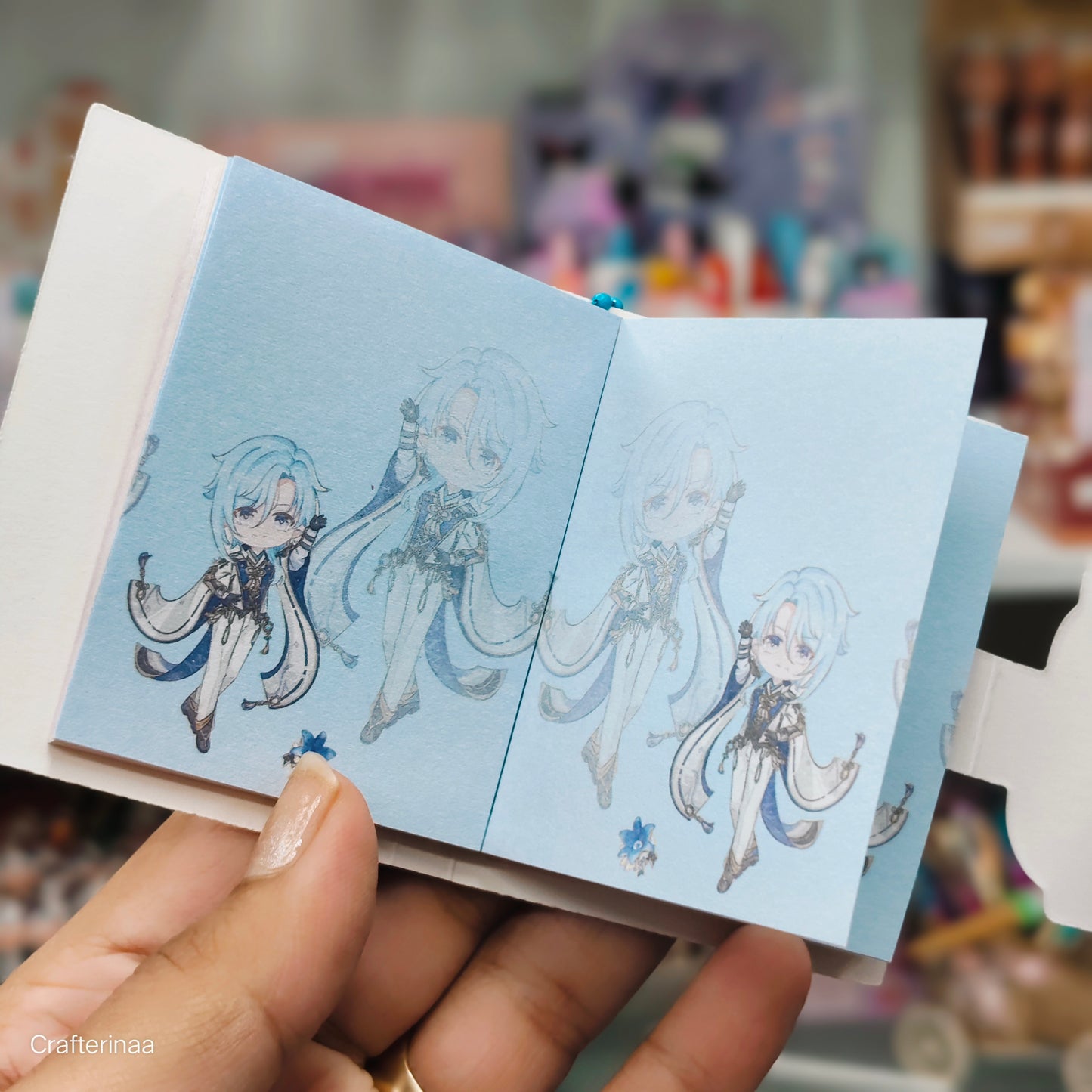 DIY Kawaii Mini Diary Gift Set with Cartoon-Themed Printed Papers