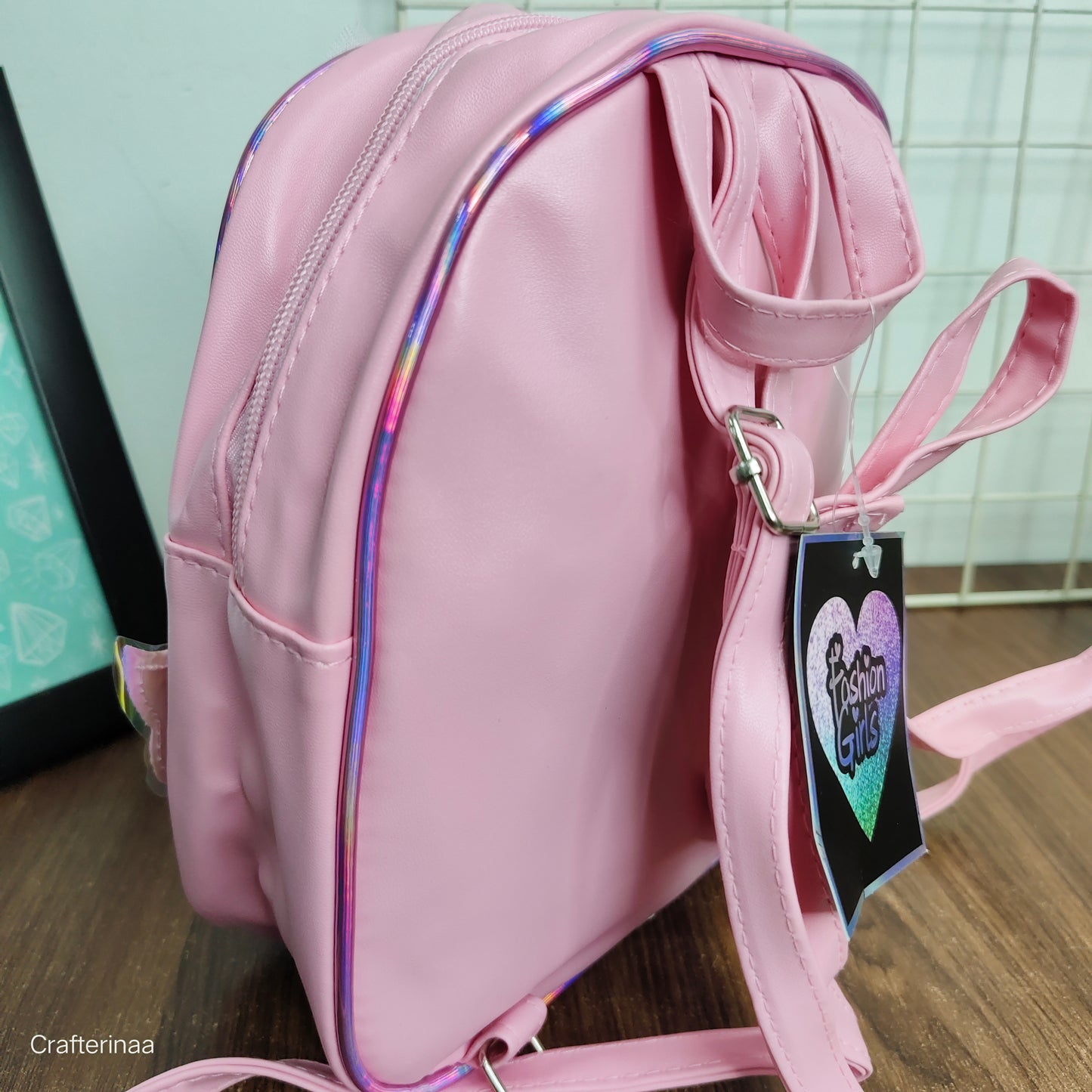 Glitter Wing Kids Backpack with Sequin Bow – Unicorn Theme School Bag