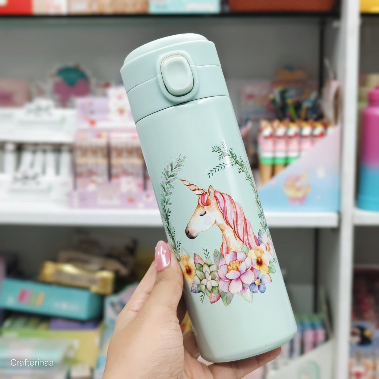 Stainless Steel Water Bottle – Cute Thermos Flask for Kids & Adults