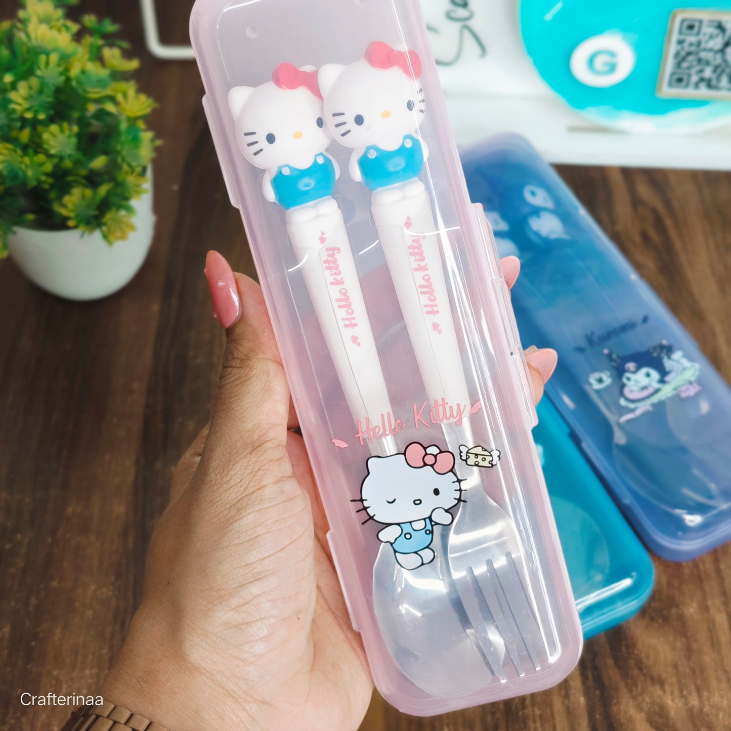 Kawaii Travel spoon Set – Portable Spoon & Fork Box