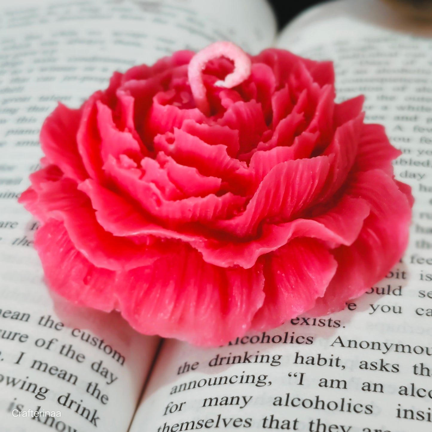 Handmade Peony flower scented candles| shaped decorative candles|Luxury floral rose design candle soy wax scented candles