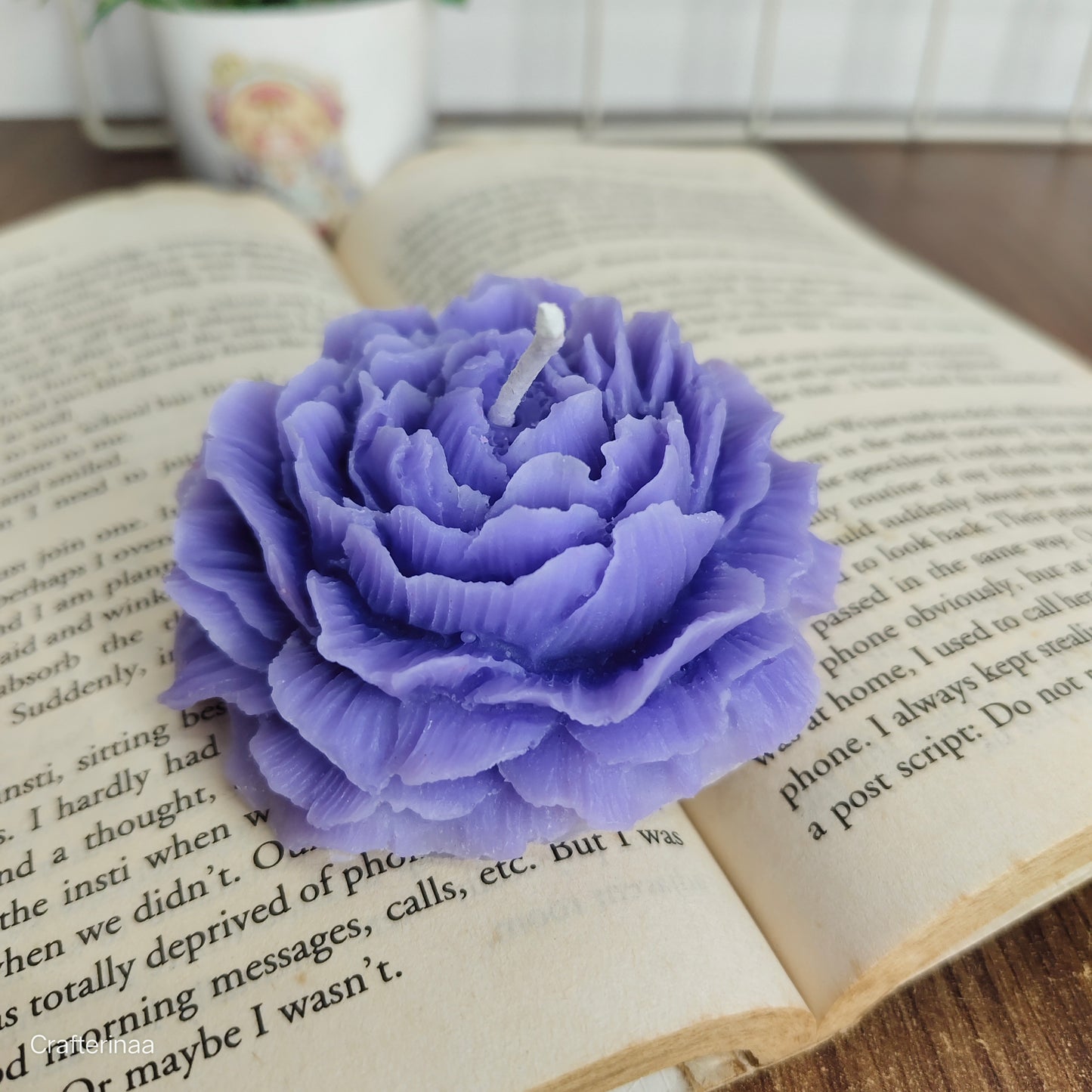 Handmade Peony flower scented candles| shaped decorative candles|Luxury floral rose design candle soy wax scented candles