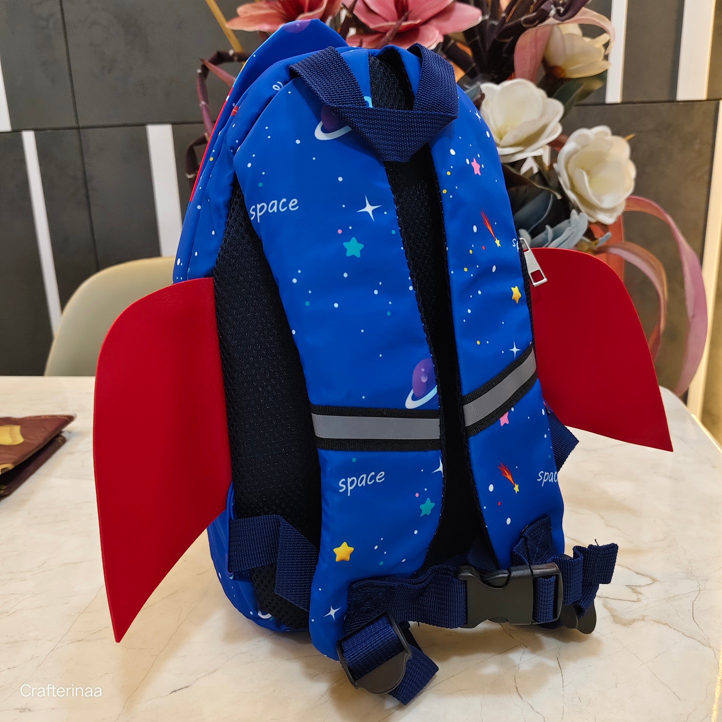 "Rocket Space Bag for Kids – Fun 3D Design Backpack with Eraser Pocket"