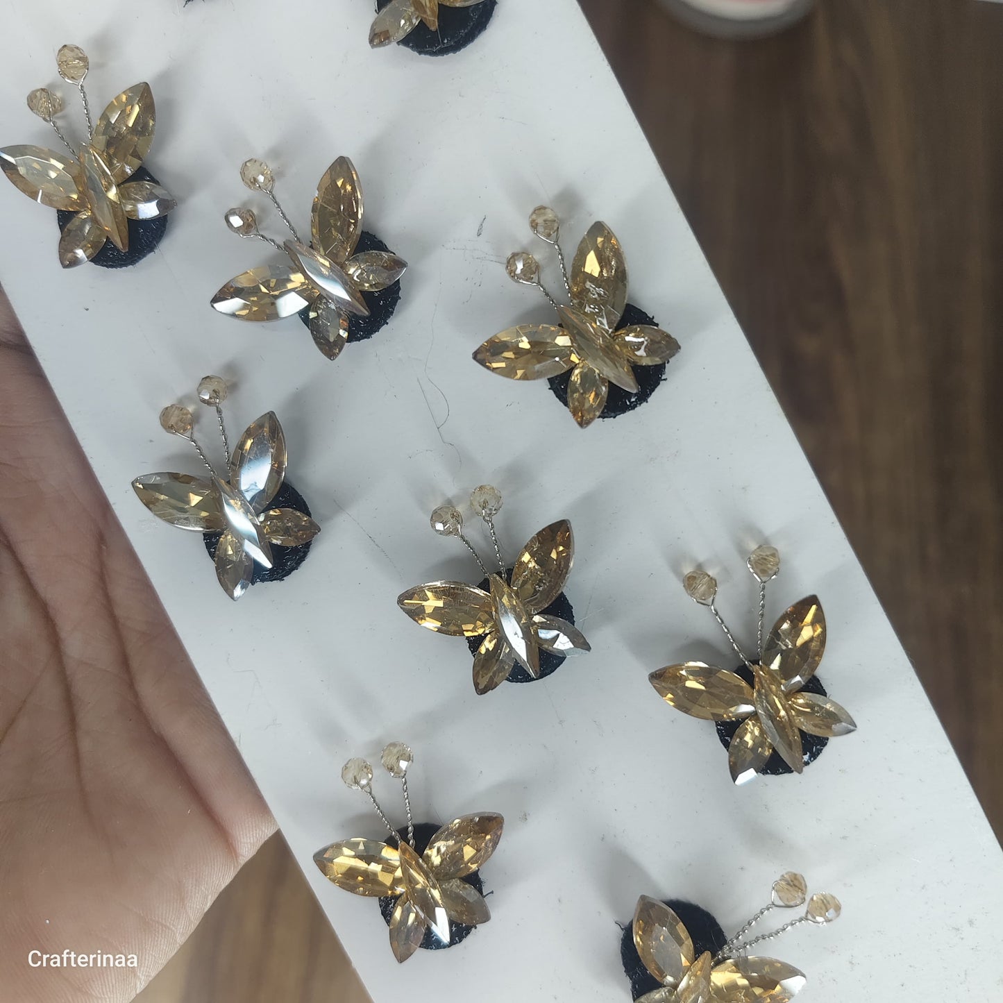Crystal Bridal Hair Gems Set – Butterfly & Rhinestone Hairstyle Decoration Accessories for Weddings & Parties