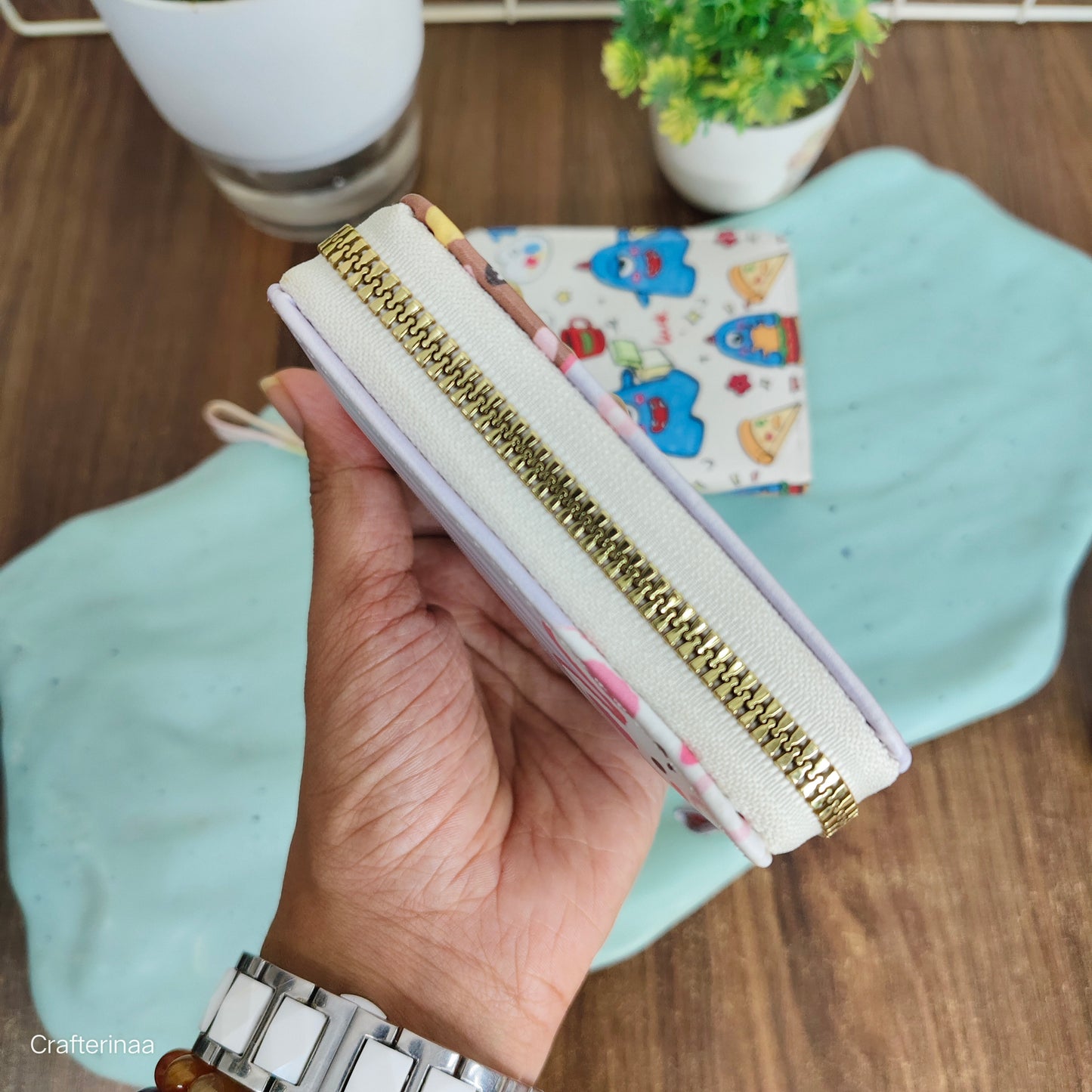 Cartoon Monster Kids Wallet – Small Zipper Coin Purse