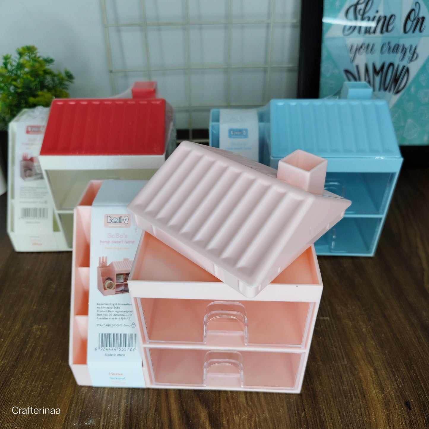 Mini Drawer Storage Box – Aesthetic Desk Organizer for Home, School & Office