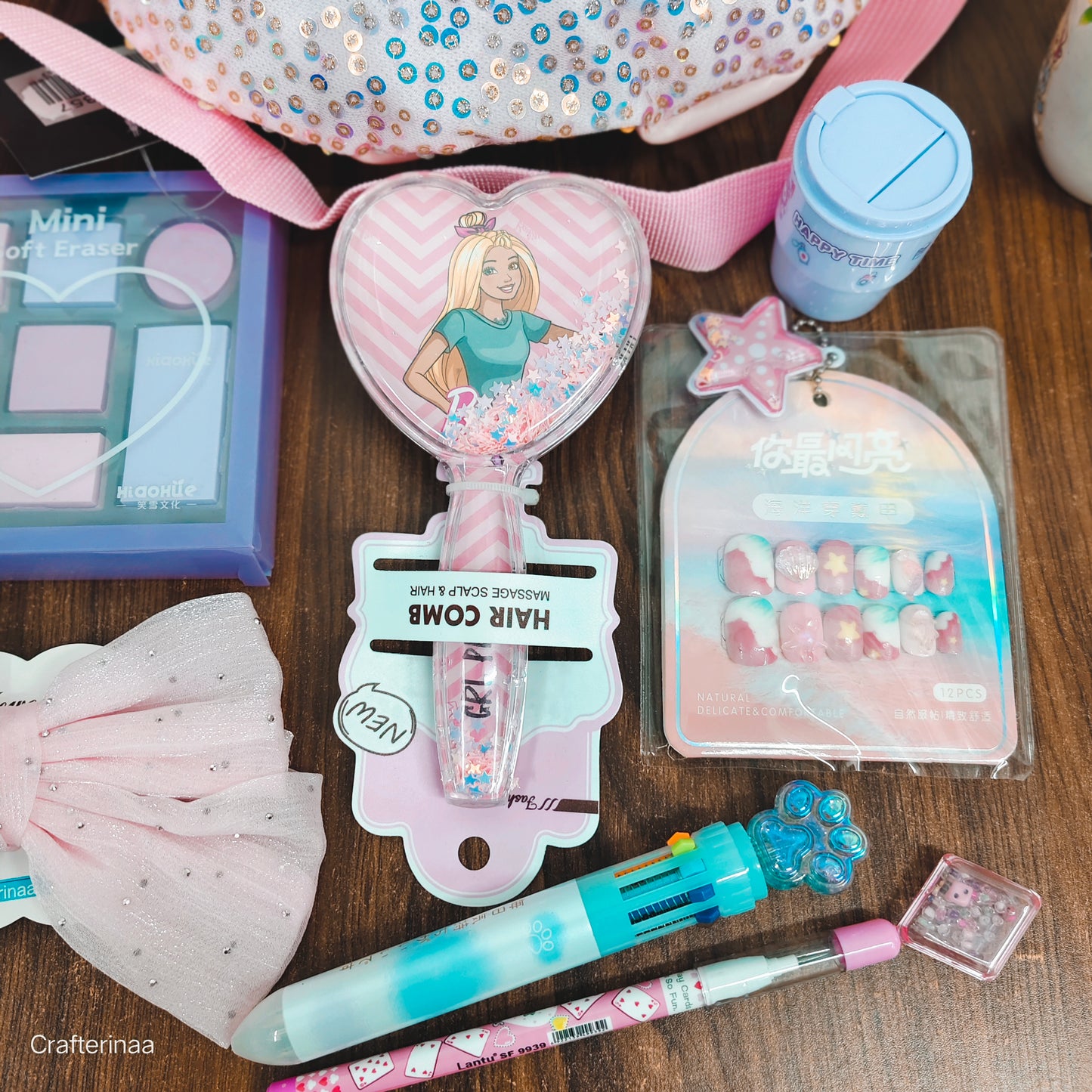 "Pink Princess Glam Hamper"| A dreamy collection of cute accessories & self-love essentials|Perfect for birthdays, return gifts, and surprises
