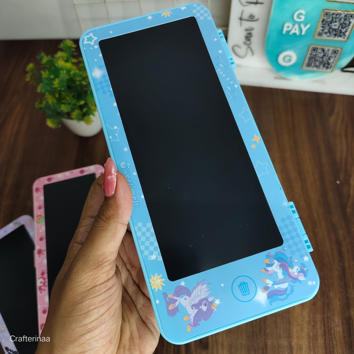 Kids LCD Writing Pad – Digital Reusable Drawing Board with Cute Character Design