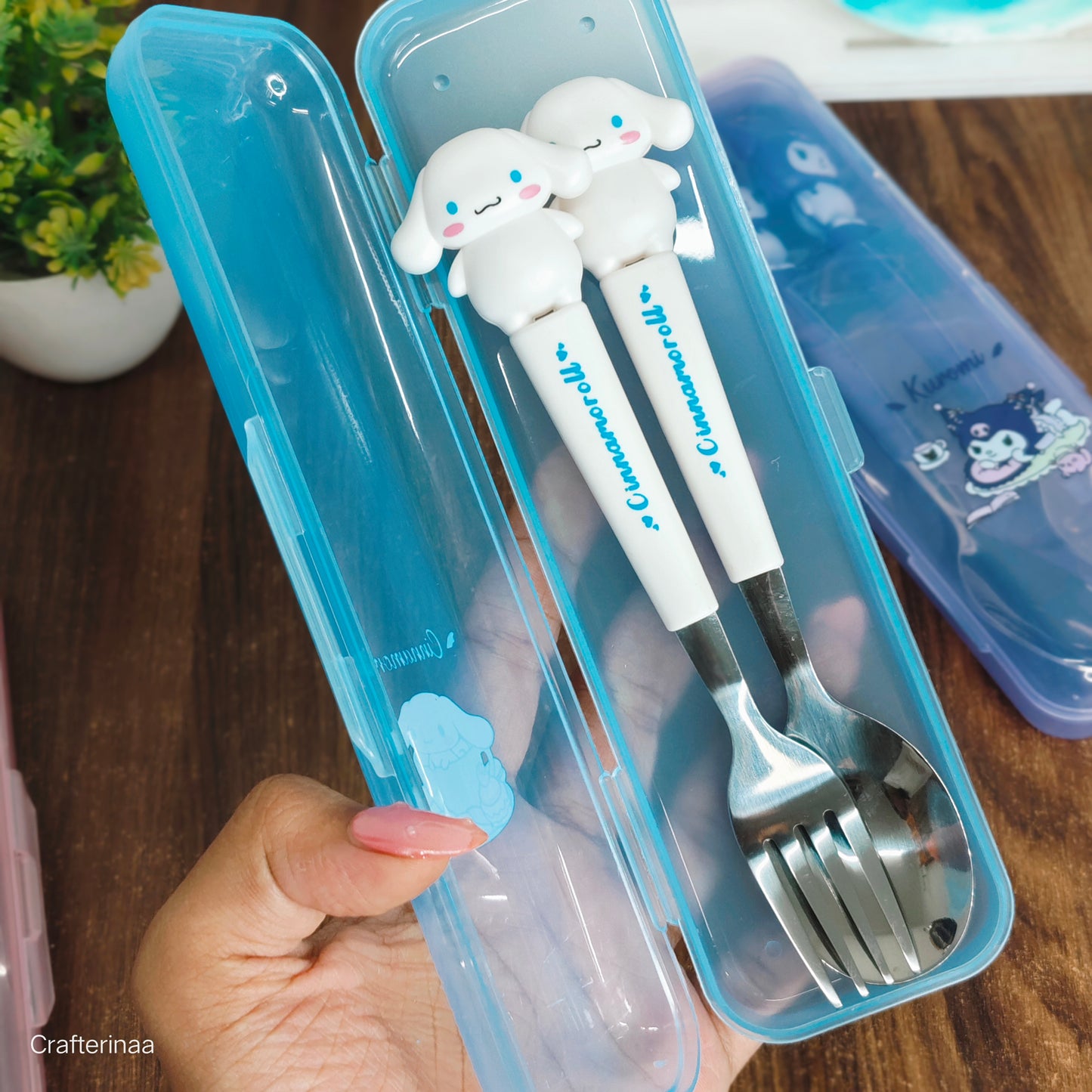 Kawaii Travel spoon Set – Portable Spoon & Fork Box