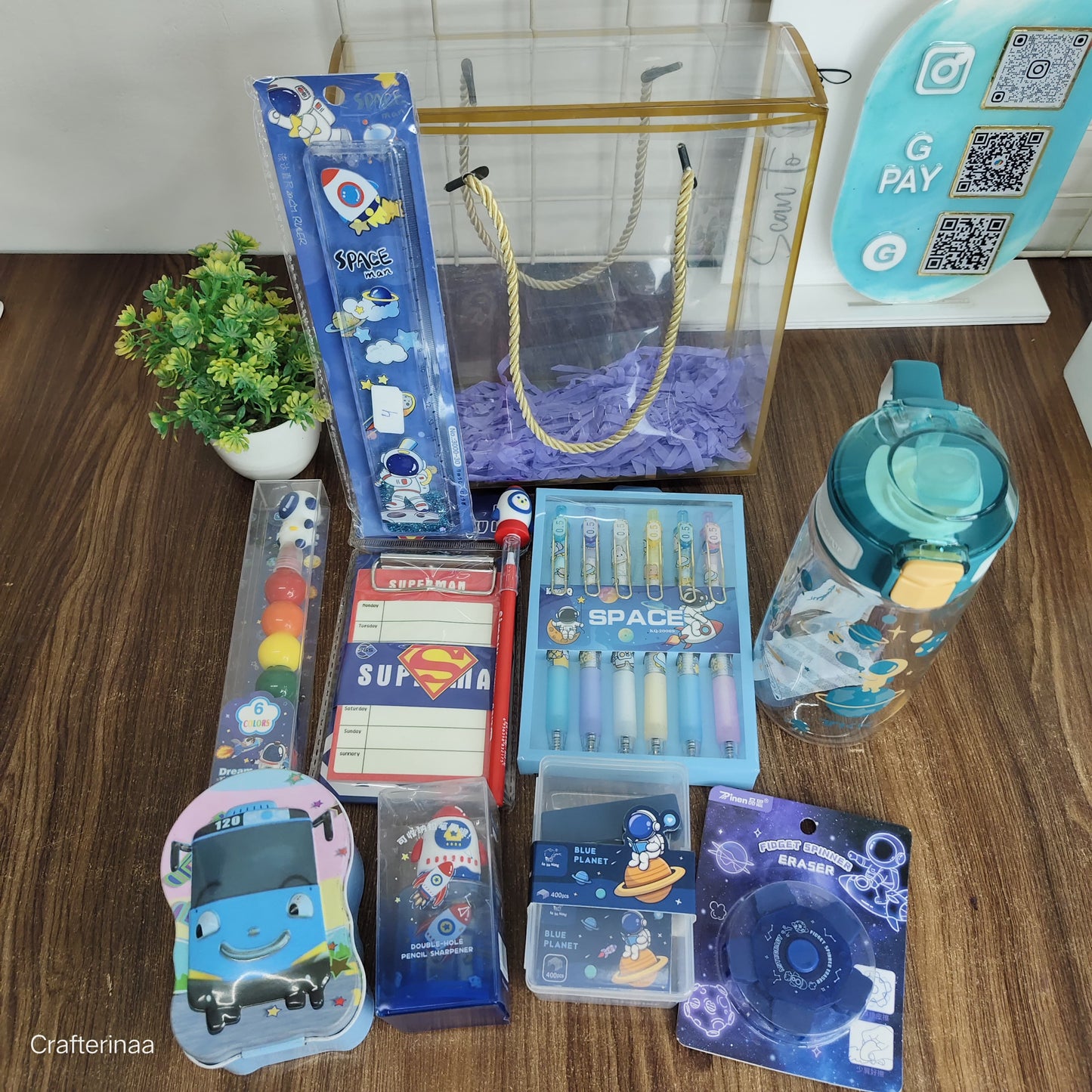 Galaxy Explorer Stationery Hamper – Space & Superhero Gift Set for Kids