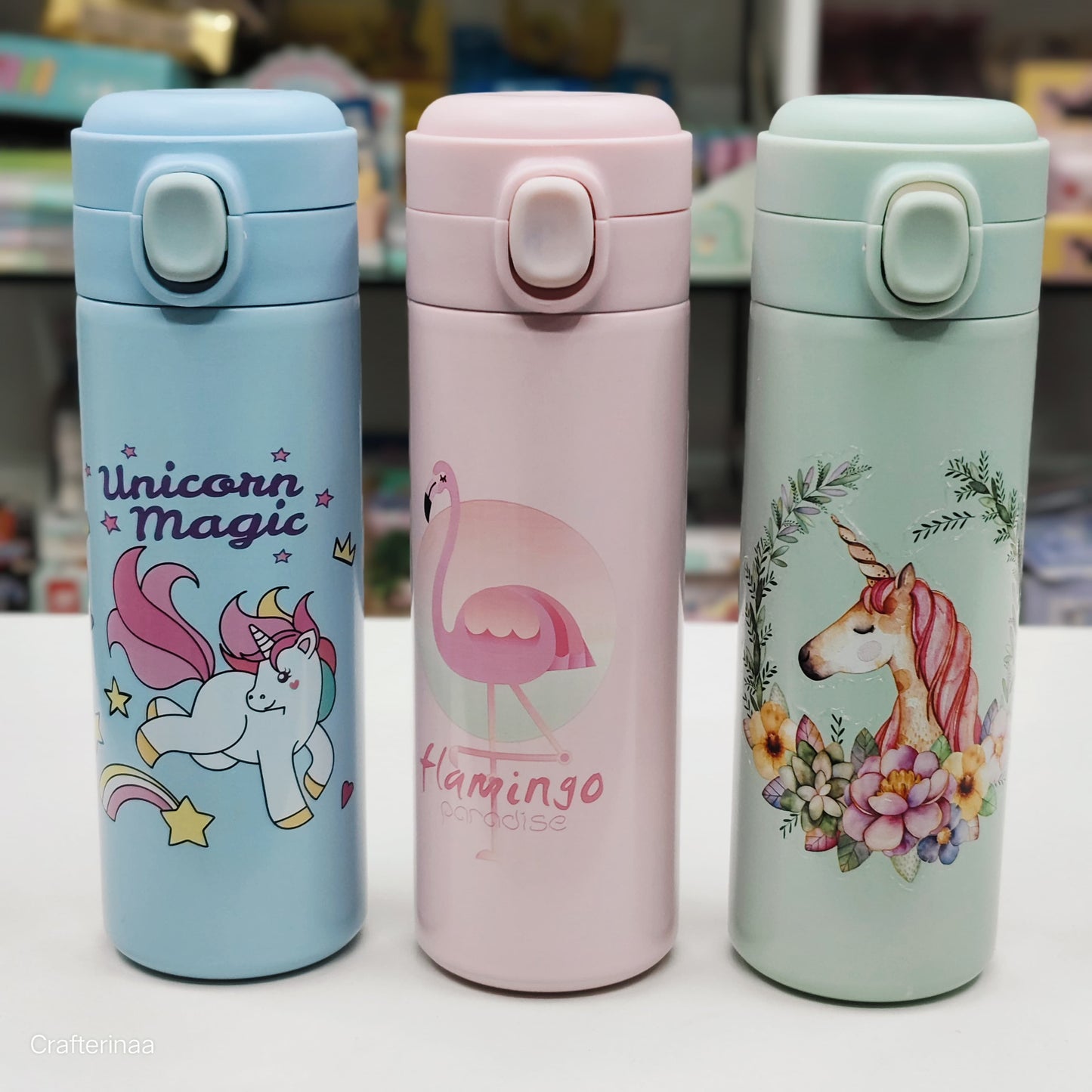 Stainless Steel Water Bottle – Cute Thermos Flask for Kids & Adults