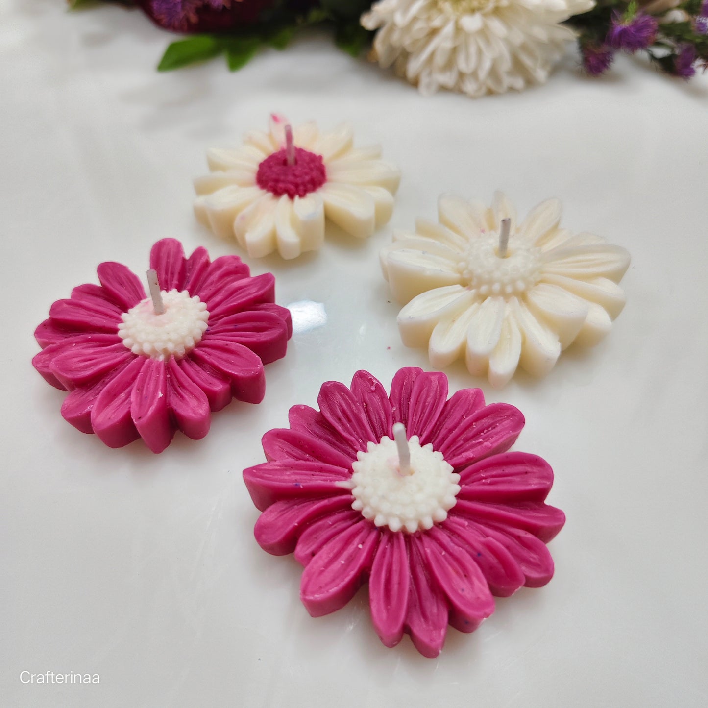 Decorative Flower Tealight Candles – Perfect for Gifts & Festive Decor