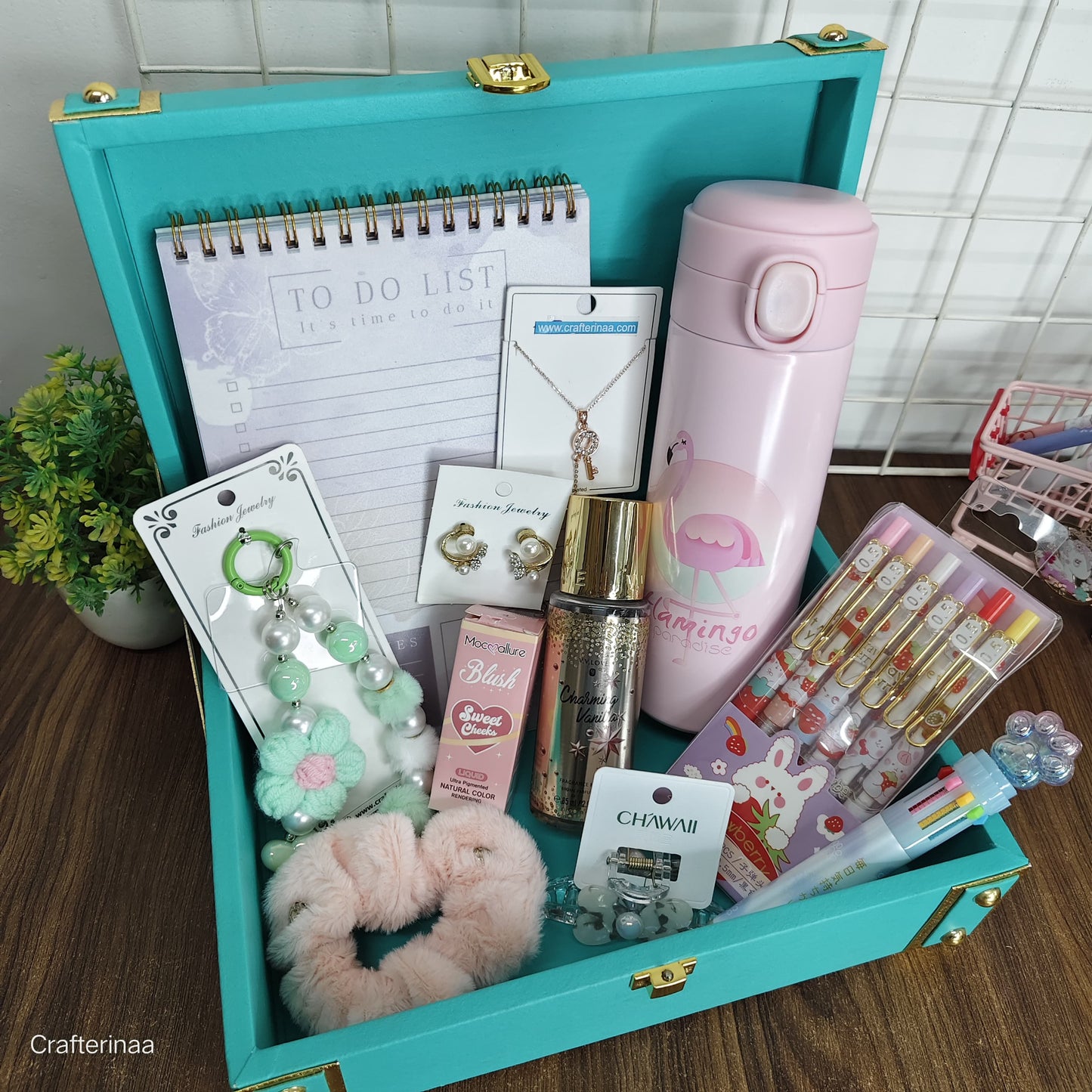 “Happy Soul Gift Hamper – Cute Stationery, Jewelry, Self-Care & Accessories”