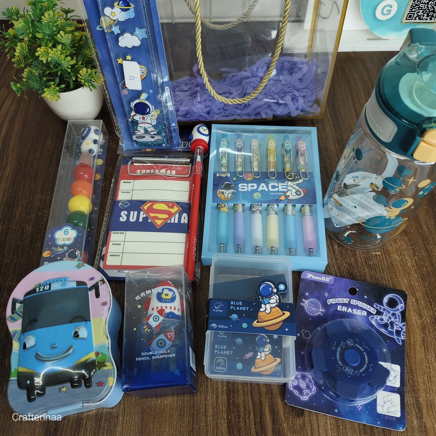 Galaxy Explorer Stationery Hamper – Space & Superhero Gift Set for Kids