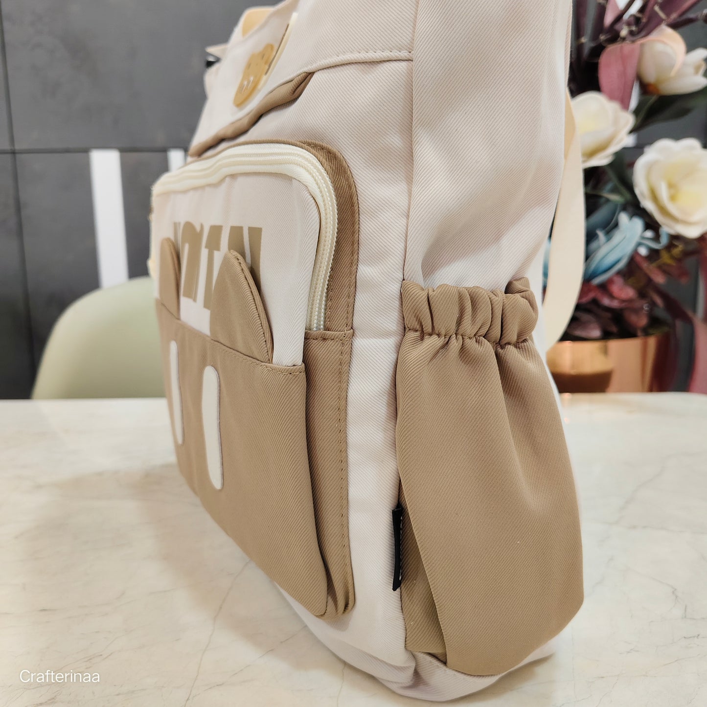 Cute Cartoon Bear Tote Backpack β Multi-Pocket college/School & Travel Bag