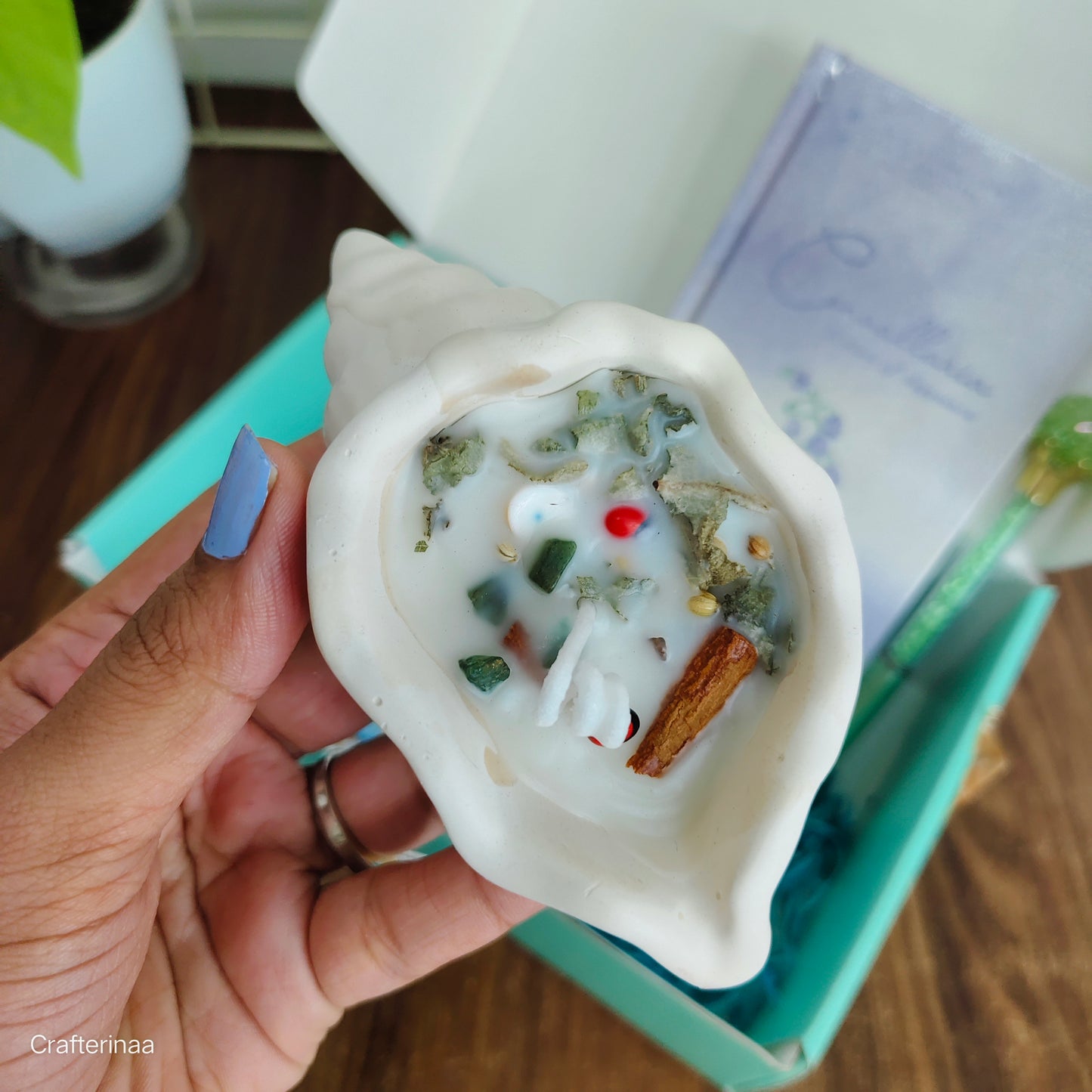 Divine Energy Manifestation Hamper | Affirmations, Evil Eye Charm & Healing Candle
