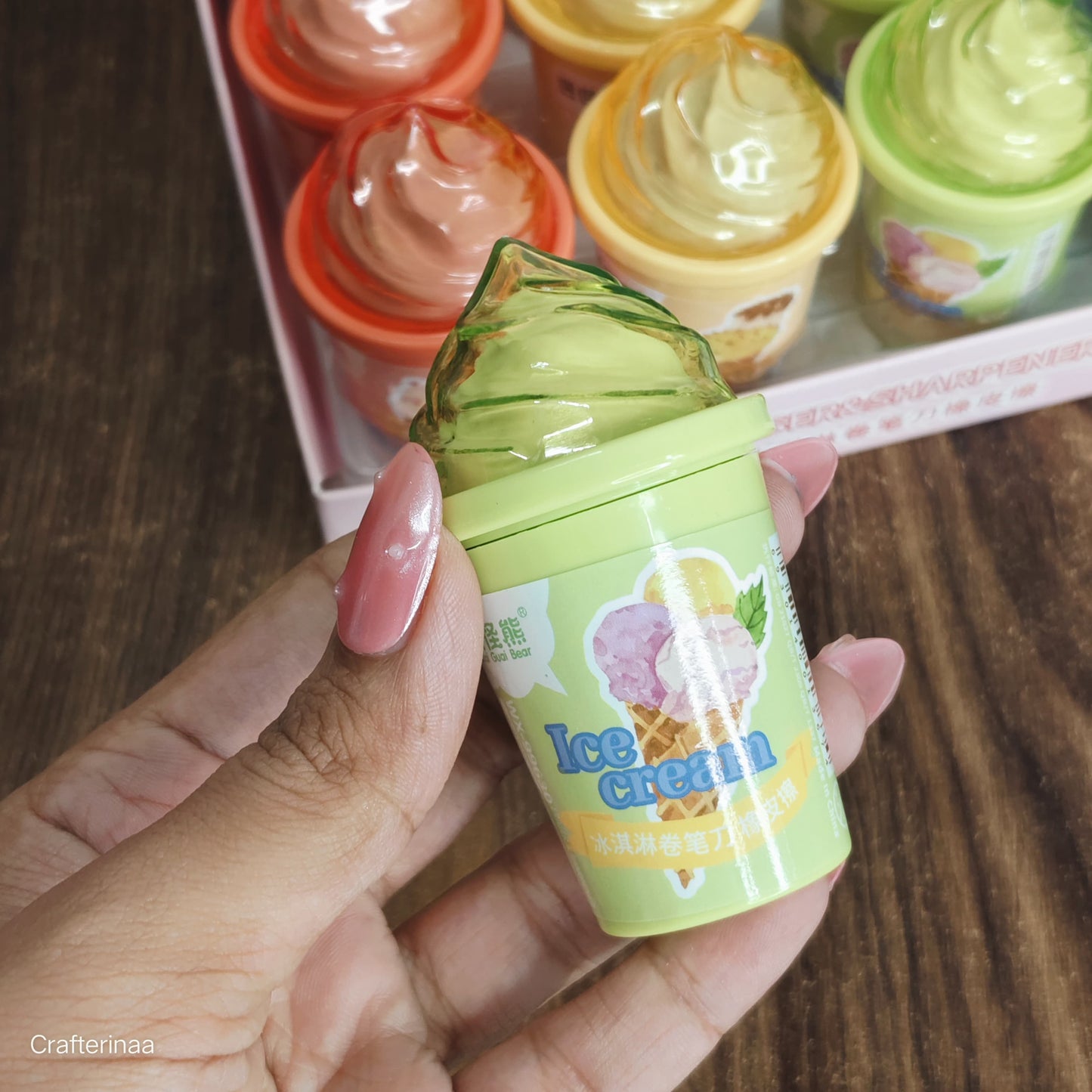 Ice Cream Eraser and Sharpener Combo – Cute Stationery