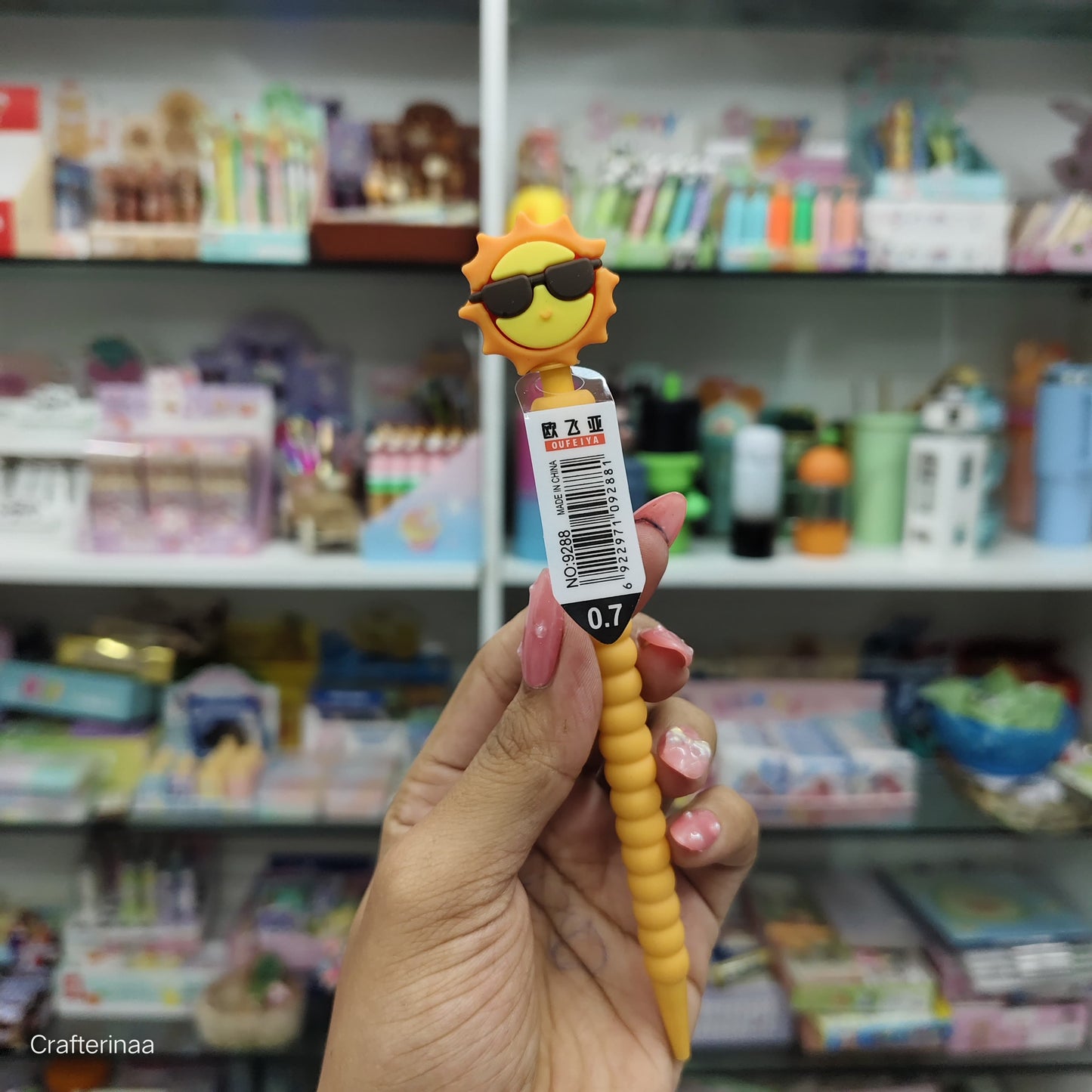 “Sunny Vibes Cartoon Gel Pen – Happy Day Sunday Cute Stationery for Kids"