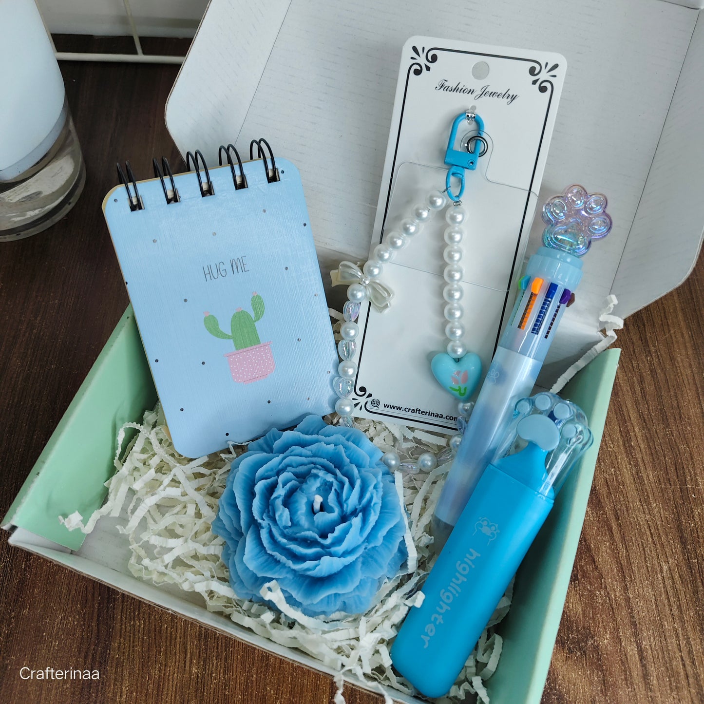 Blue Blossom Stationery Hamper for Girls | Cute Gift Box