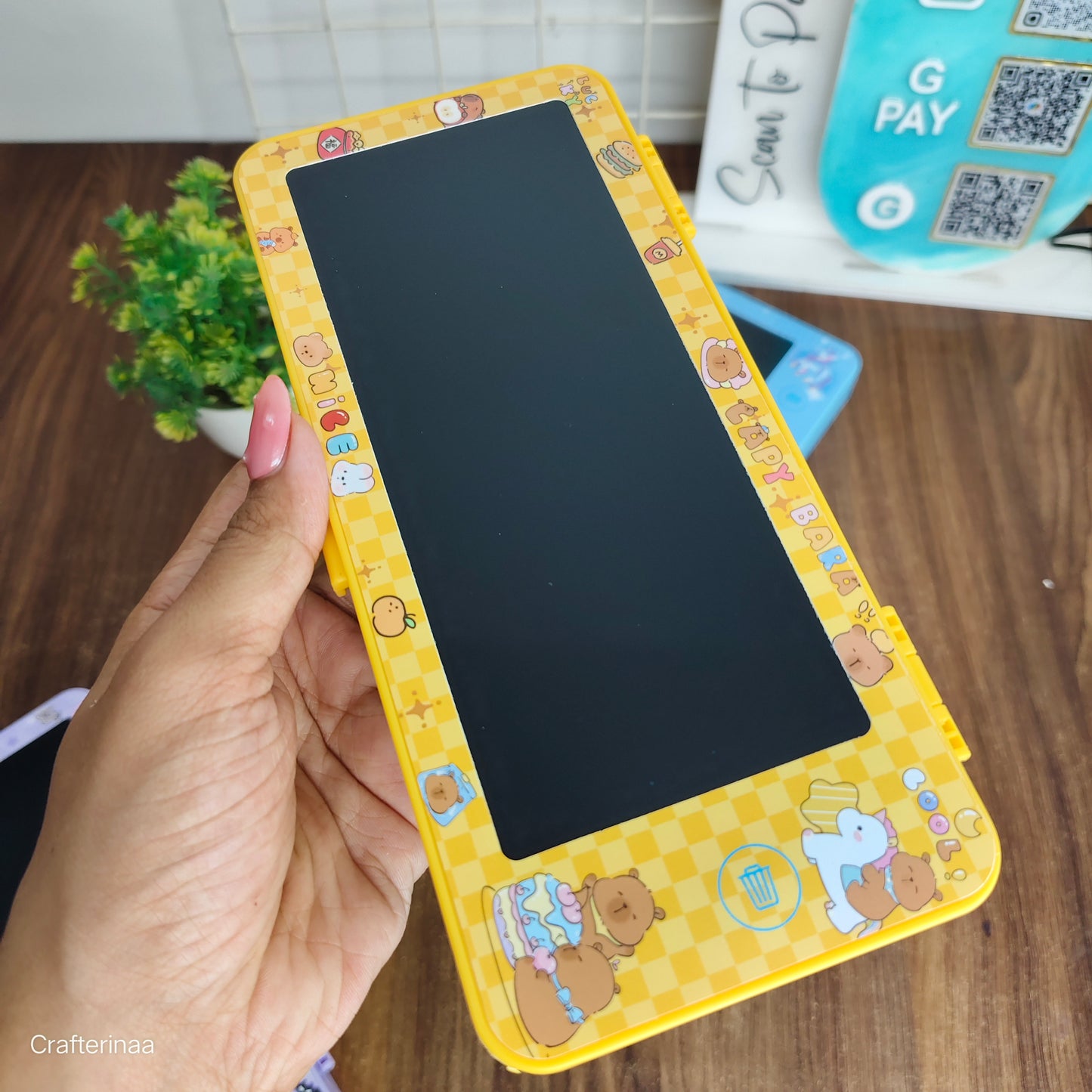 Kids LCD Writing Pad – Digital Reusable Drawing Board with Cute Character Design