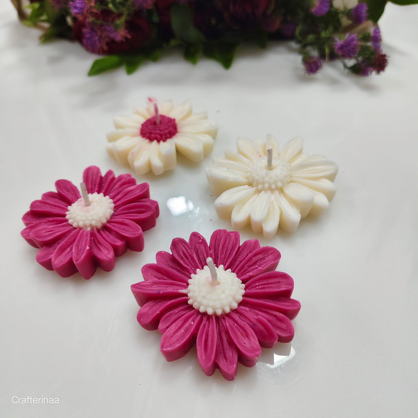 Decorative Flower Tealight Candles – Perfect for Gifts & Festive Decor