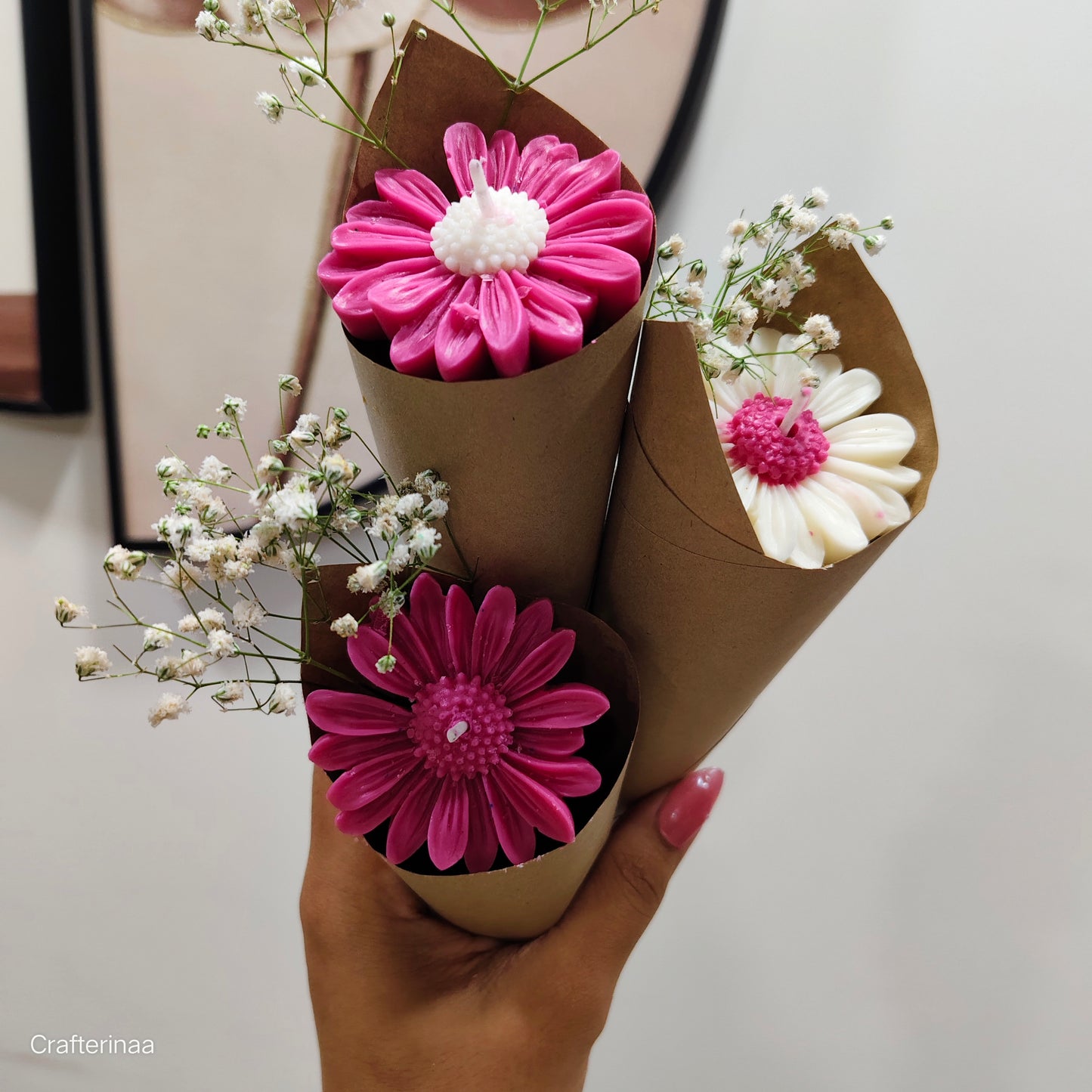 Decorative Flower Tealight Candles – Perfect for Gifts & Festive Decor