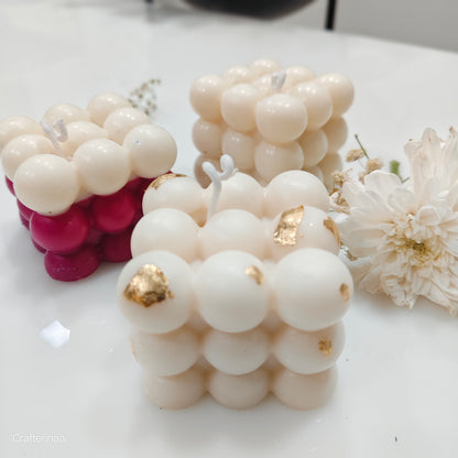 Handmade Bubble Soy Candle – Premium Wax| Scented soy wax candle