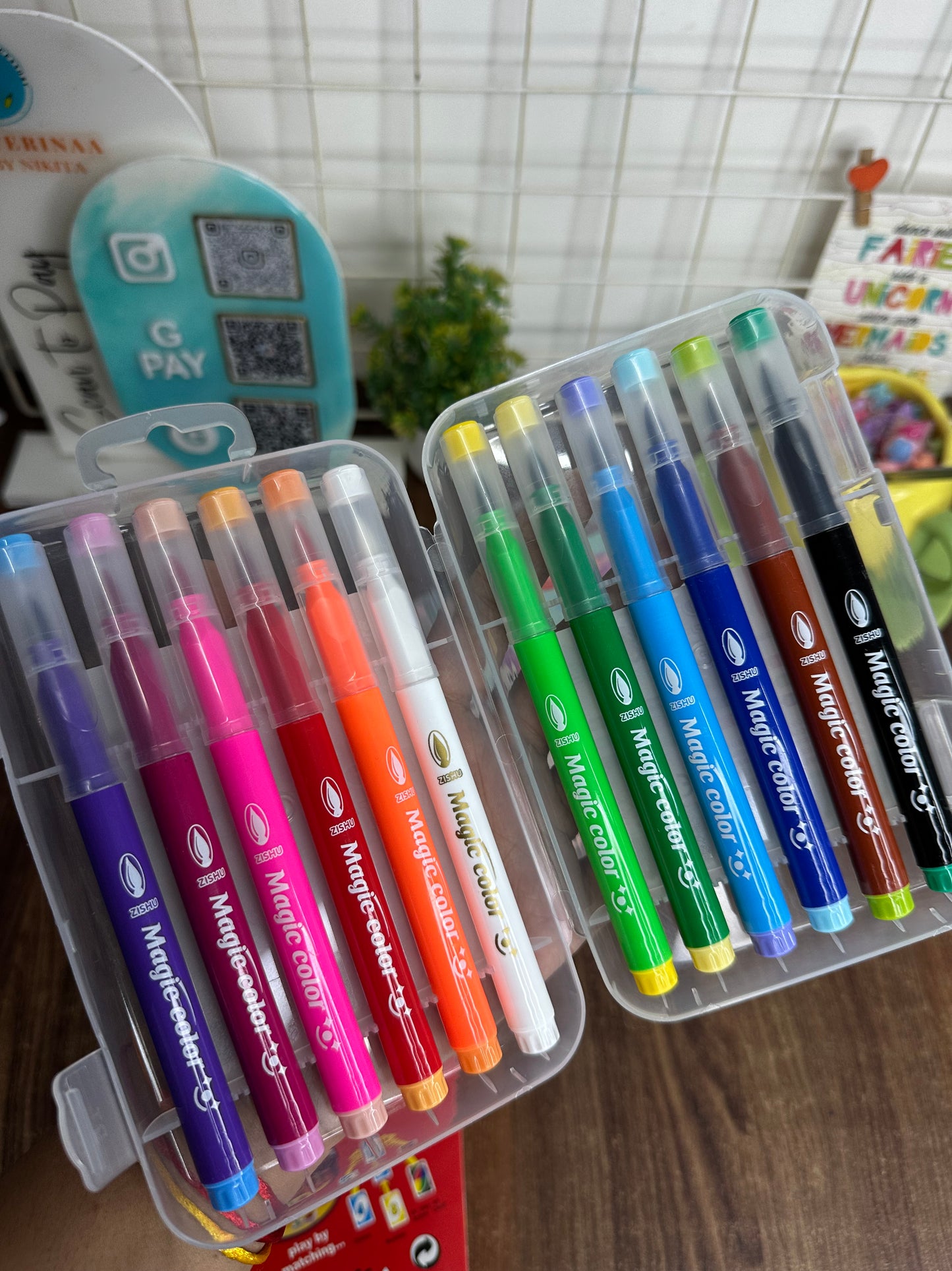 11+1 Magic Colour Marker Pen Set | Colour Changing Washable Sketch Pens for Kids