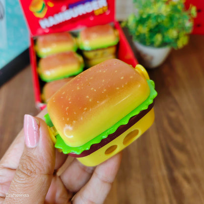Burger sharpener with erasers