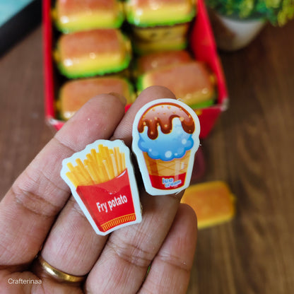 Burger sharpener with erasers