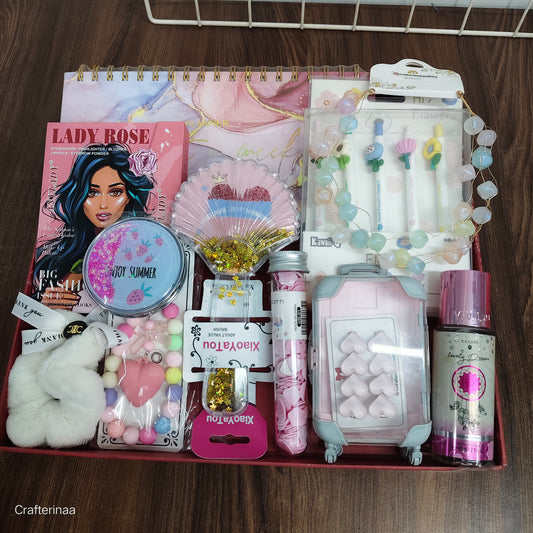 Sweet sixteen hamper filled with quirky Stationery and useful accessories