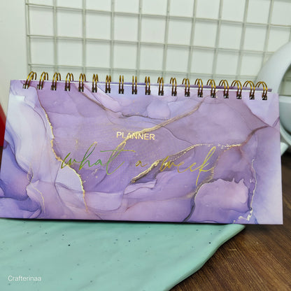 What a week marble print planner