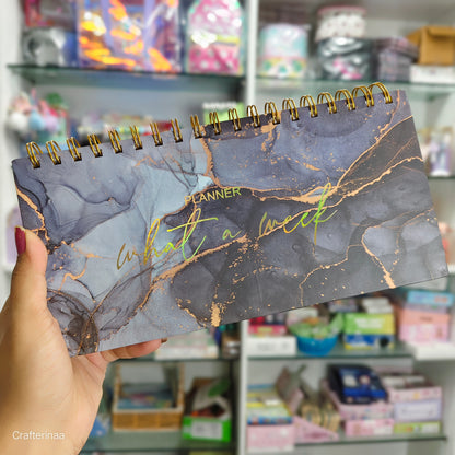 What a week marble print planner